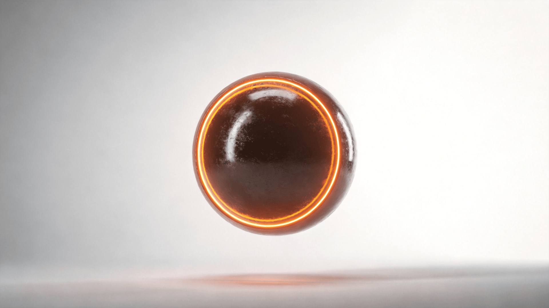 Neon-Lit Floating Orb