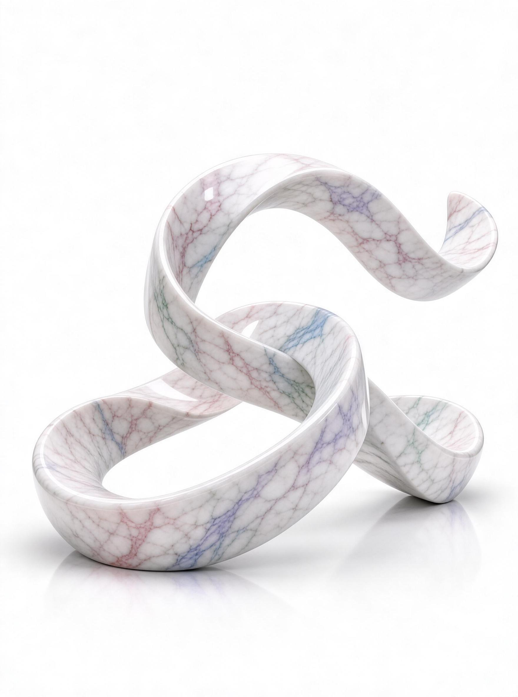 Marble Twisted Sculpture