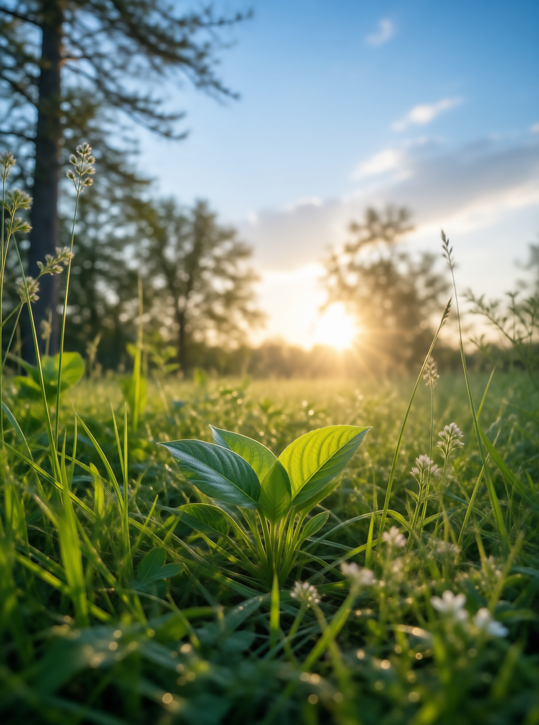 Sunlit Forest Meadow