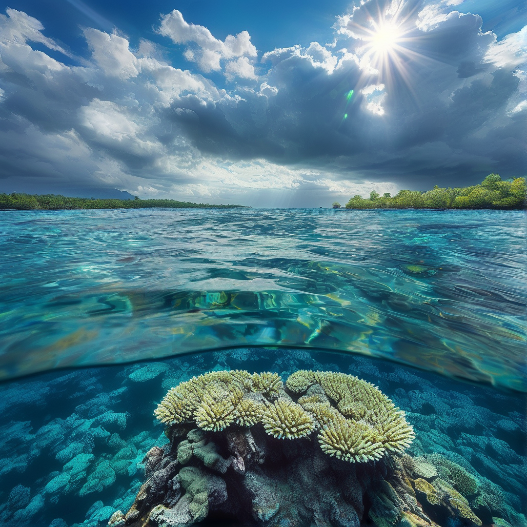 Tropical Ocean Split View