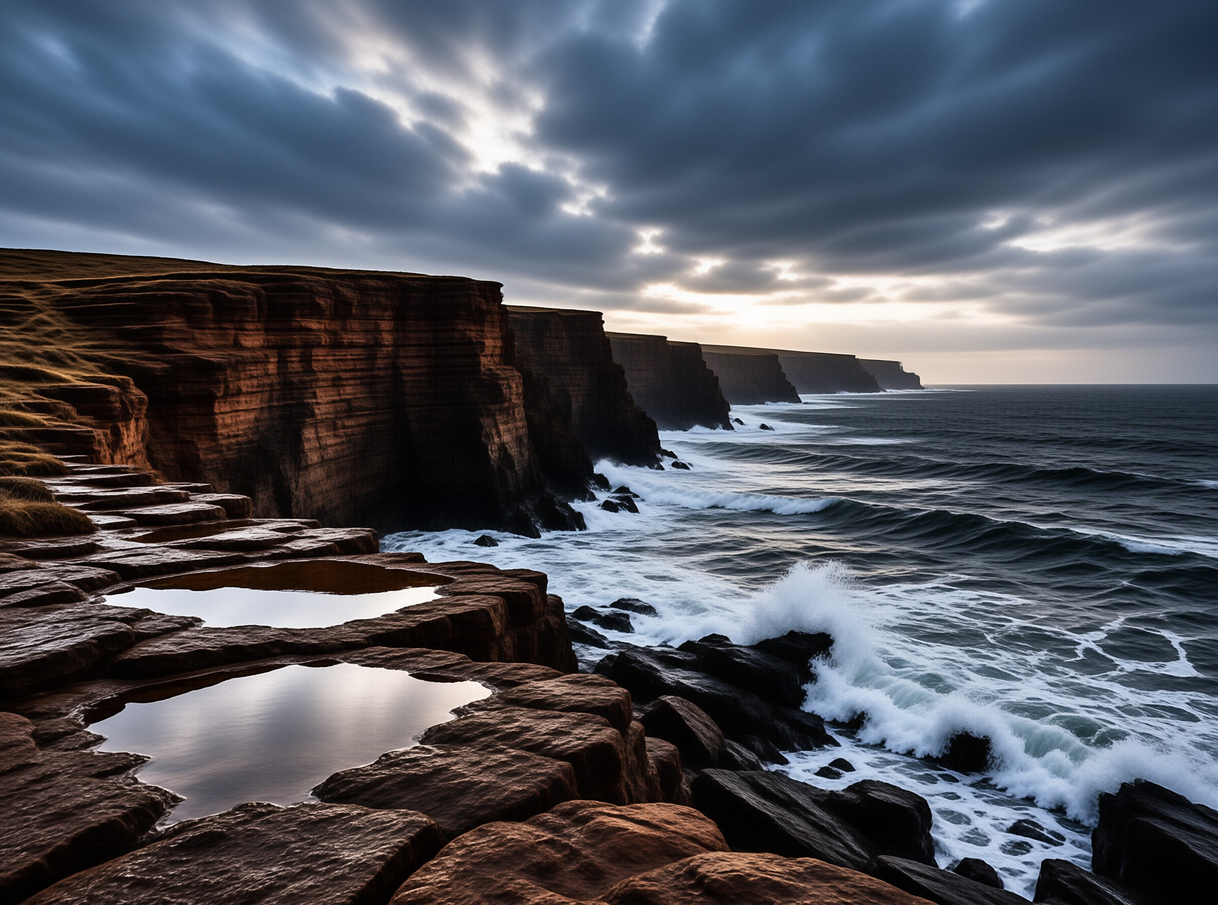 Dramatic Coastal Cliffs