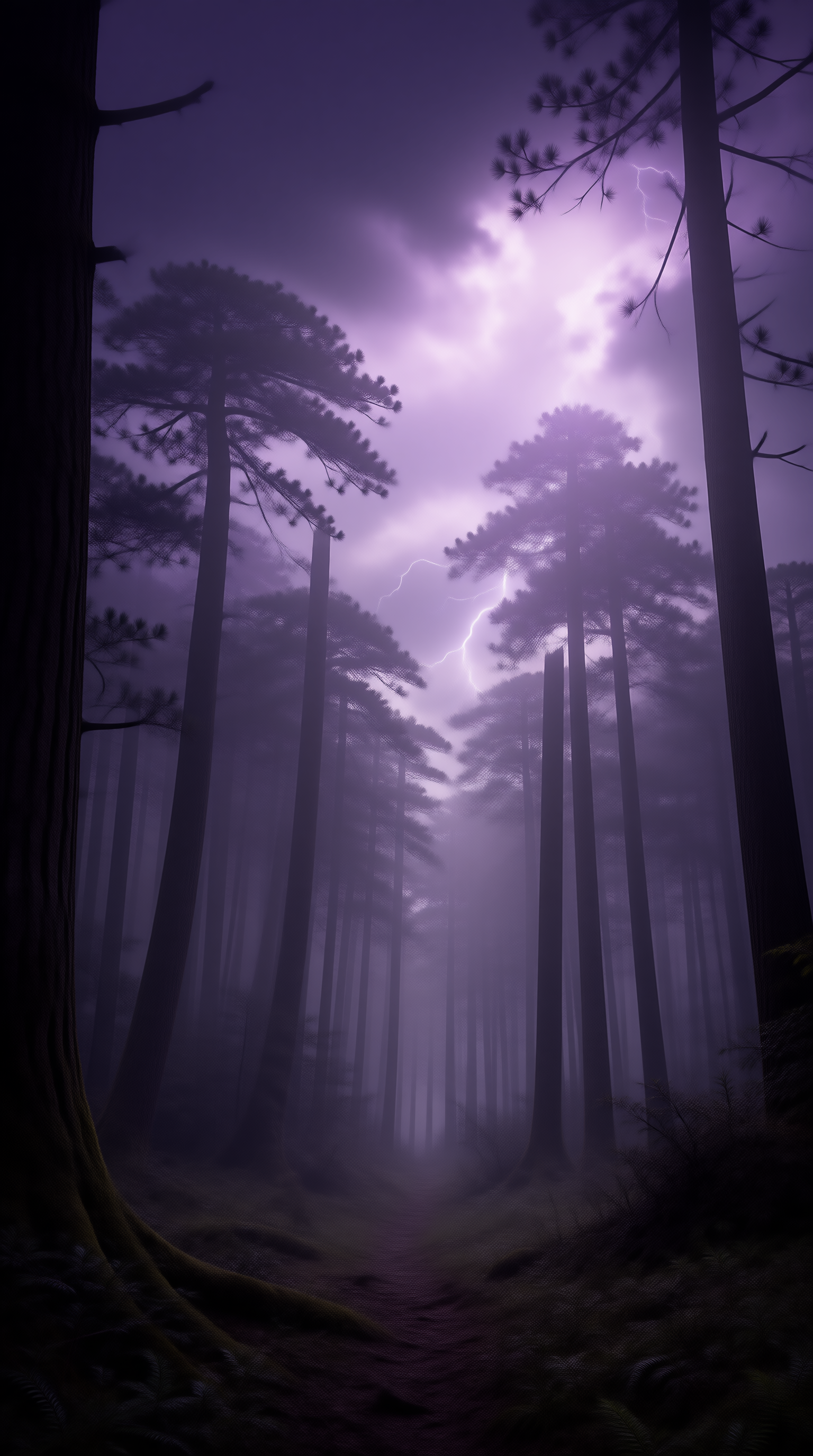 Mysterious Forest Lightning