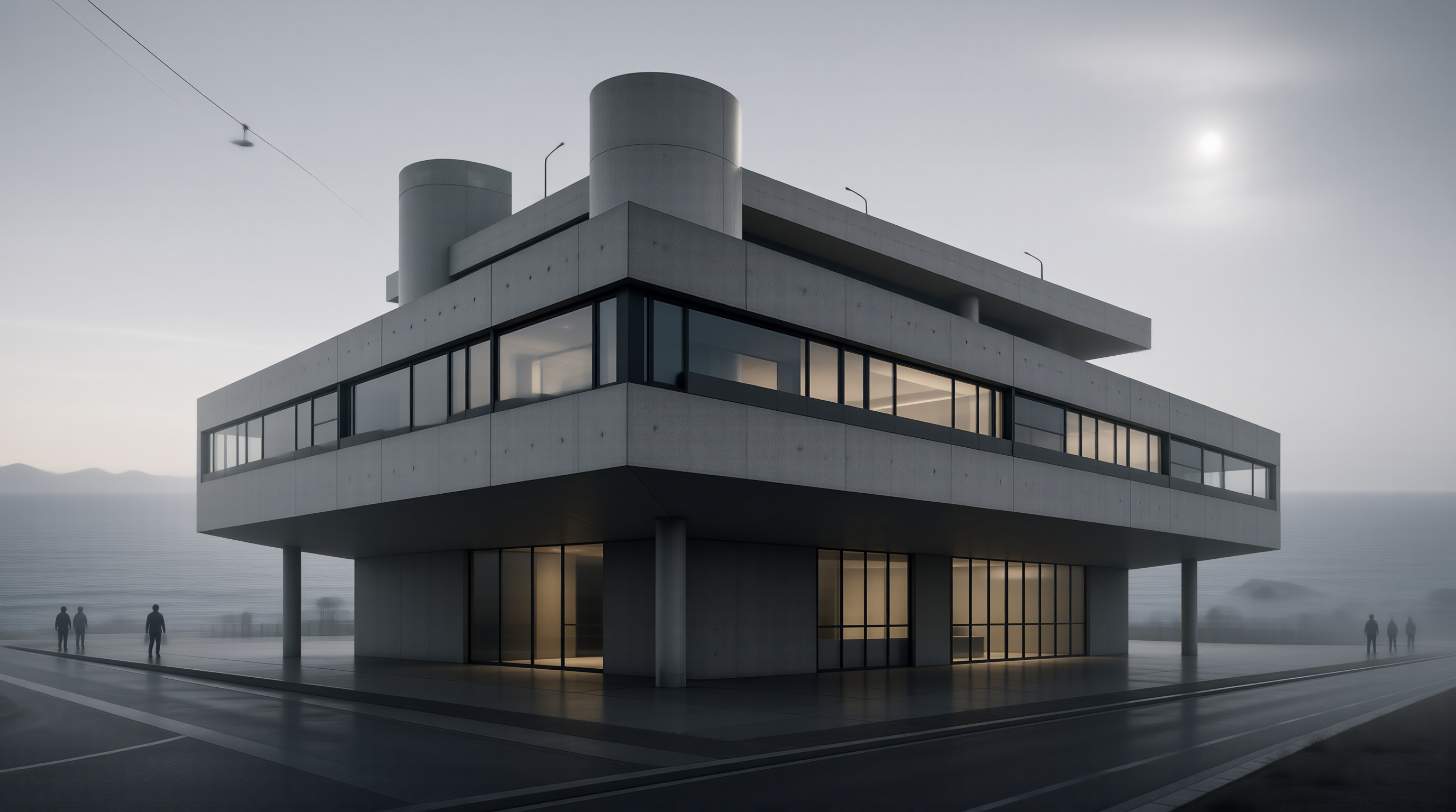 Modern Concrete Building