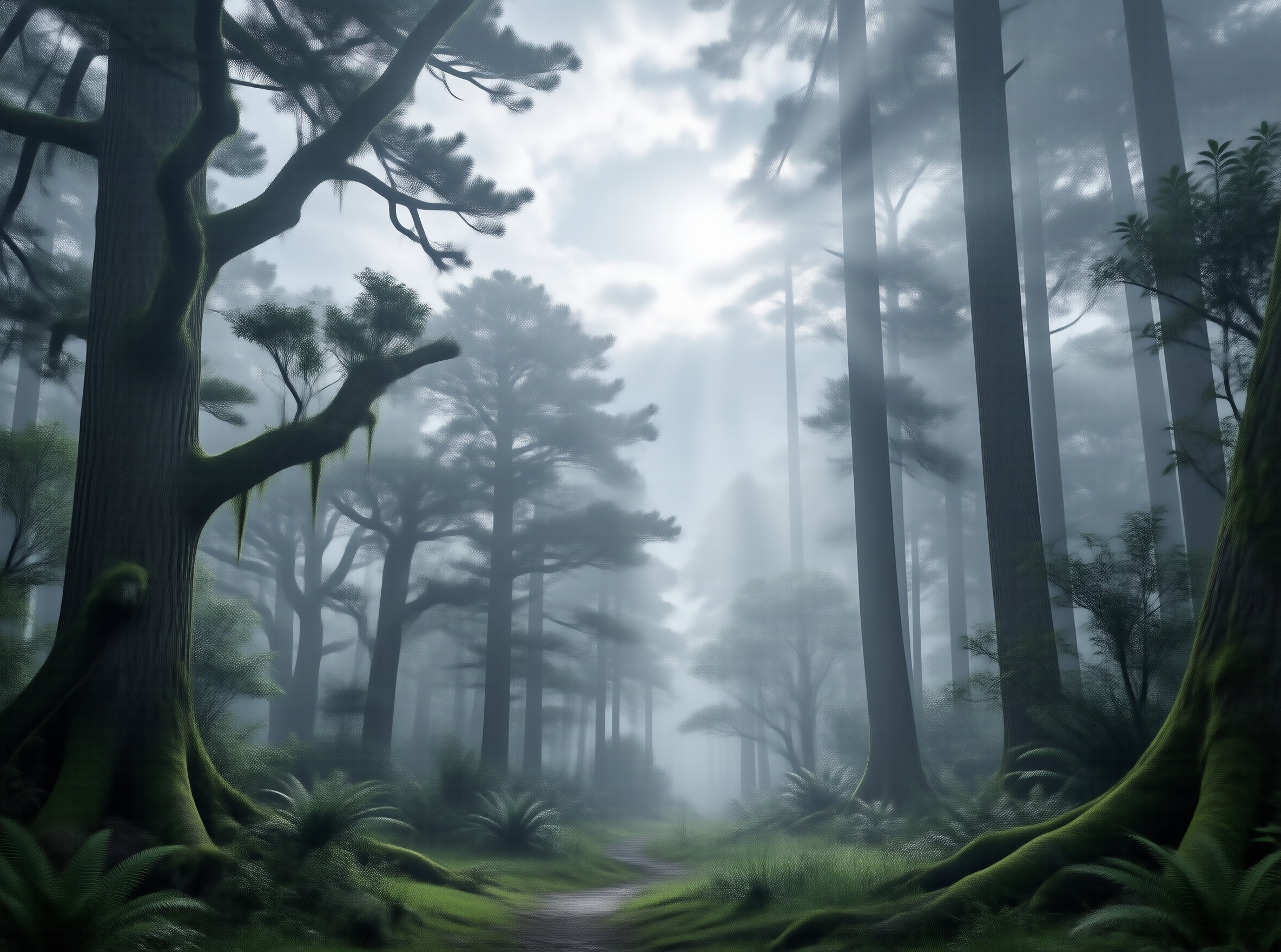 Misty Ancient Forest