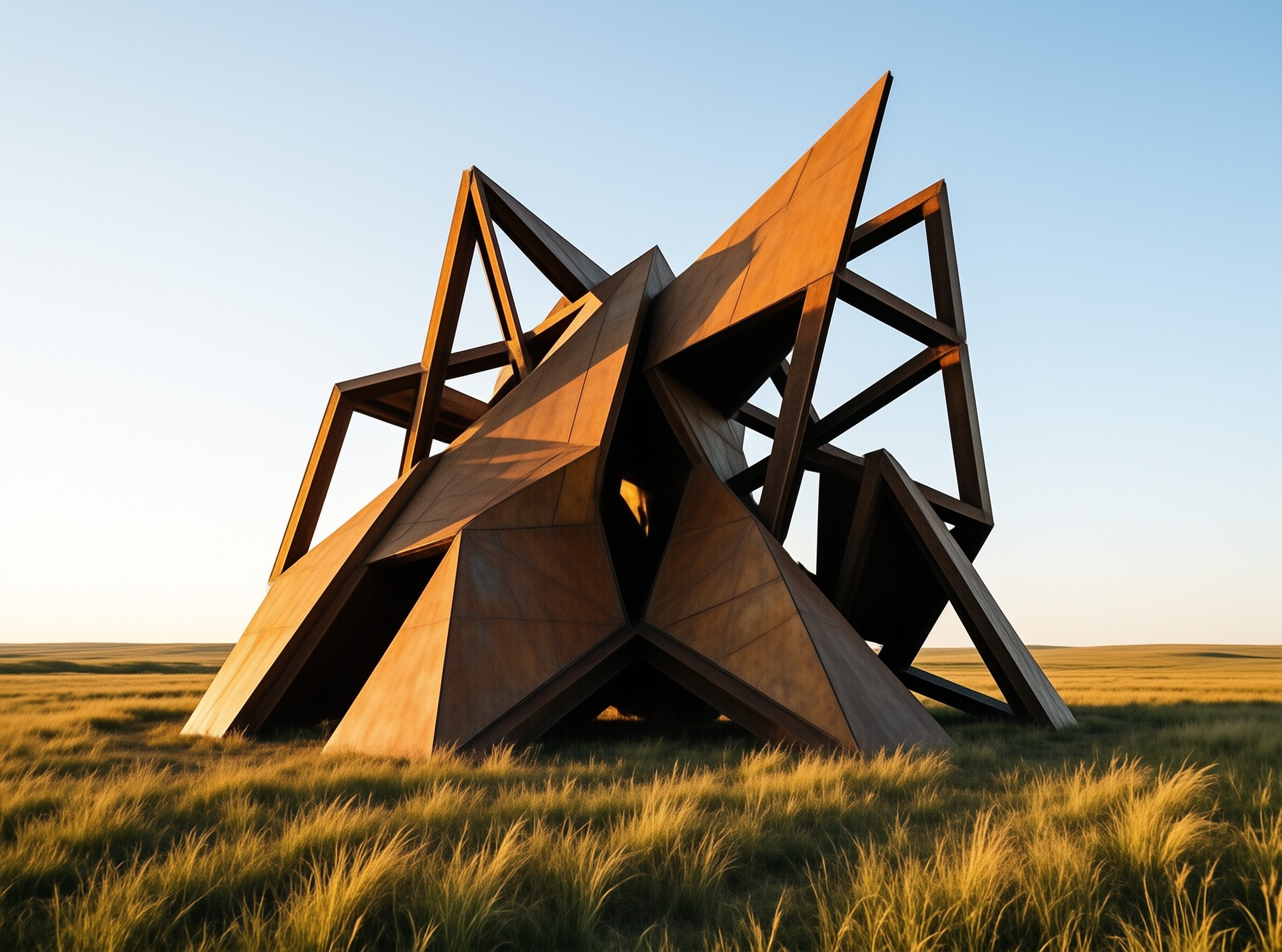 Abstract Sculpture in Field