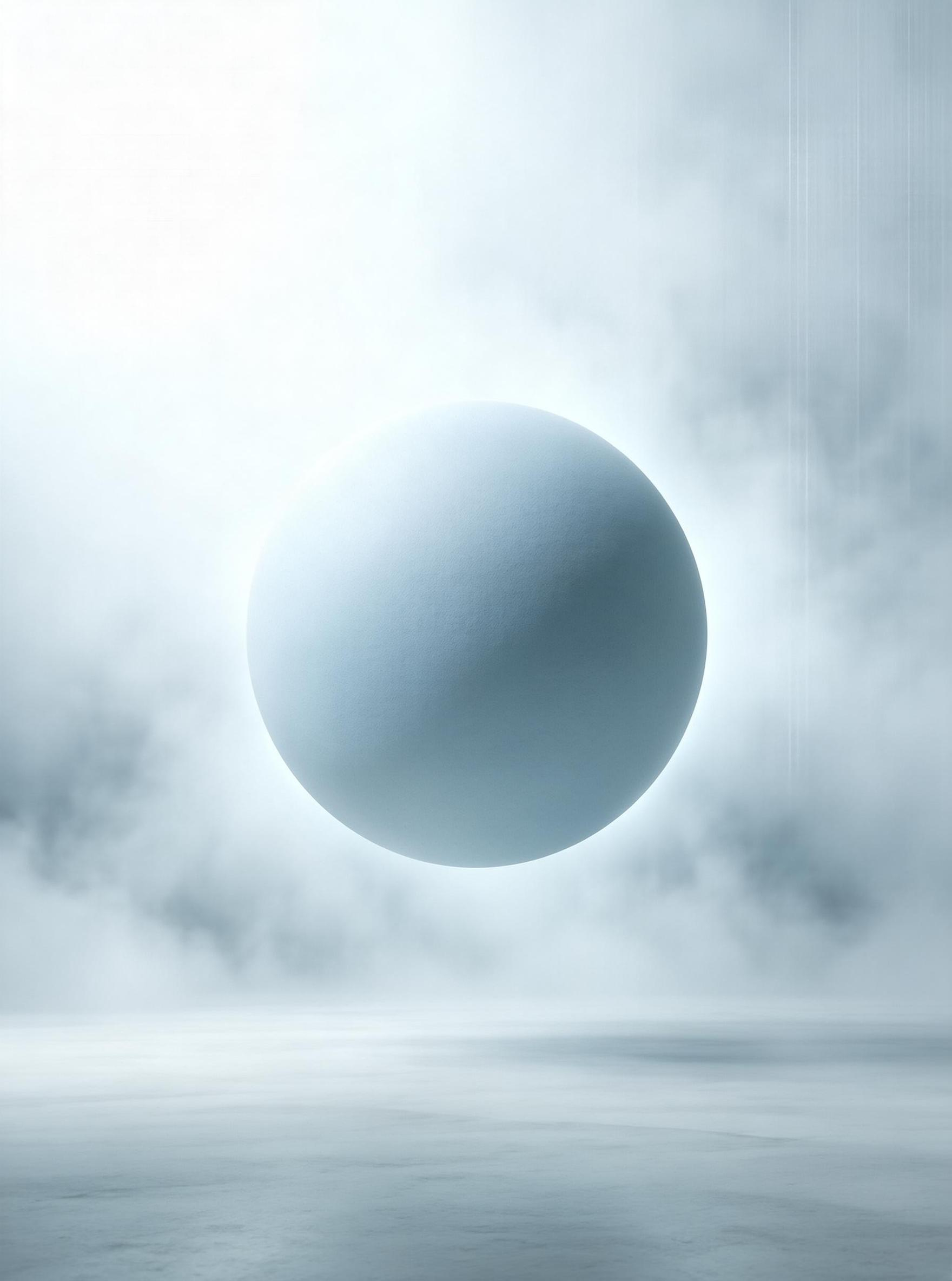 Floating Sphere in Mist