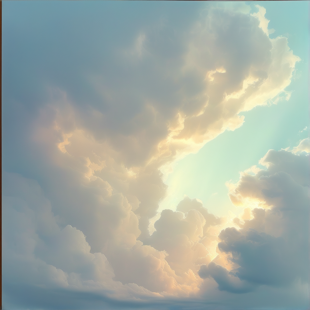 Pastel Cloudscape Landscape