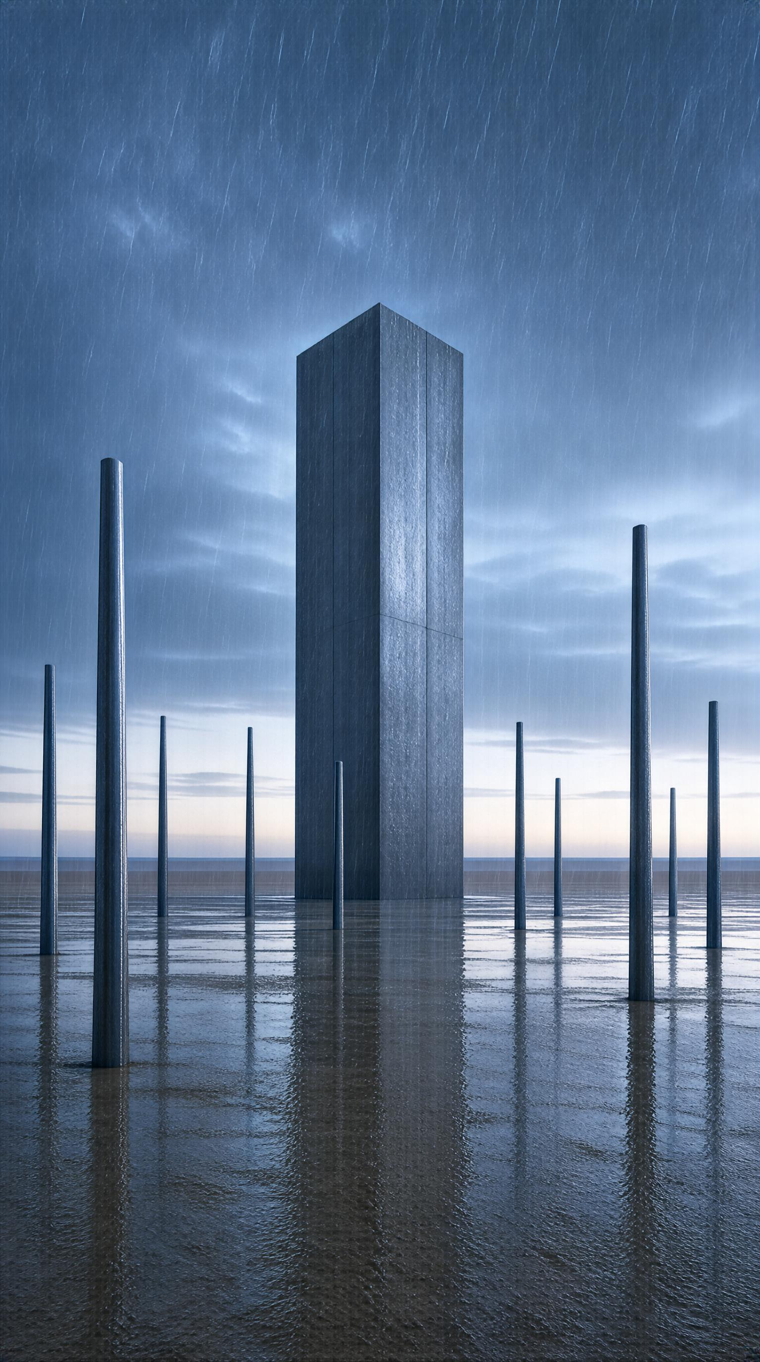 Monolithic Structure in Rainy Waters