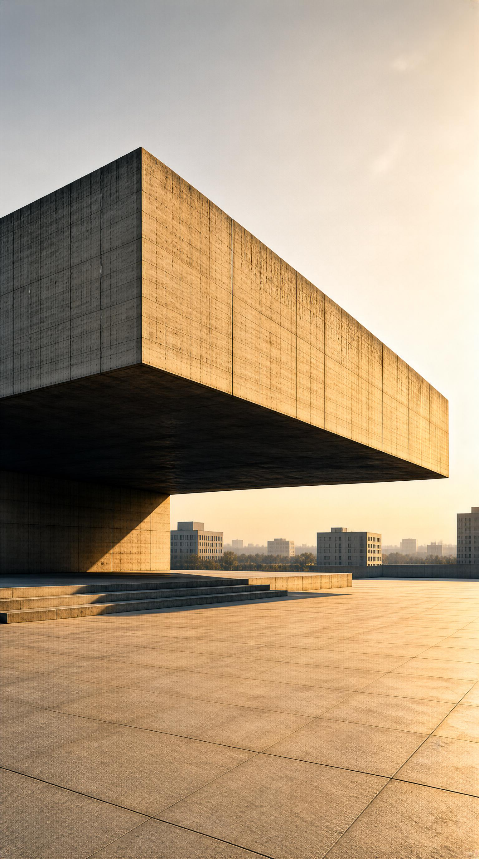 Brutalist Concrete Building