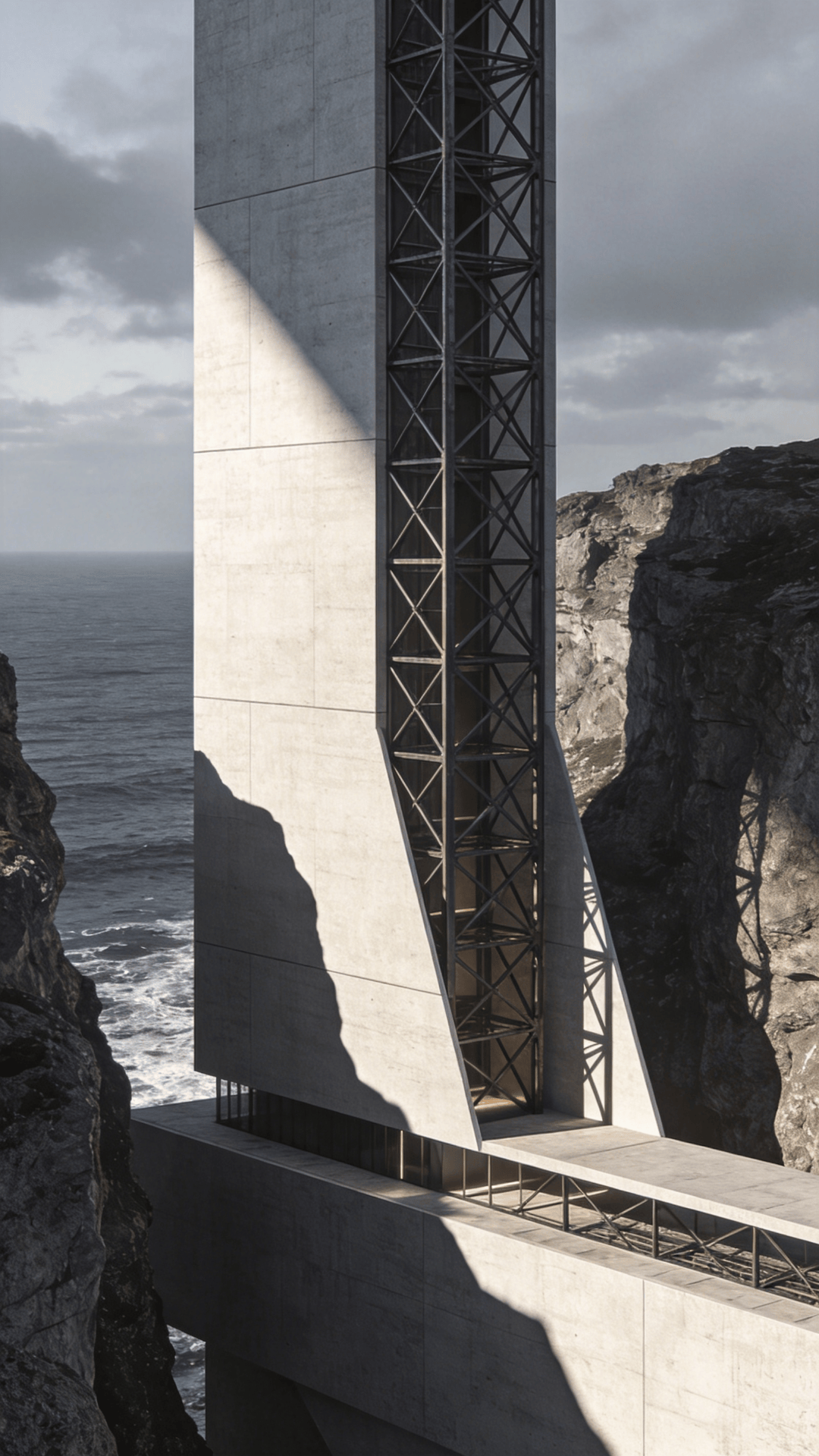 Tower in Coastal Cliff