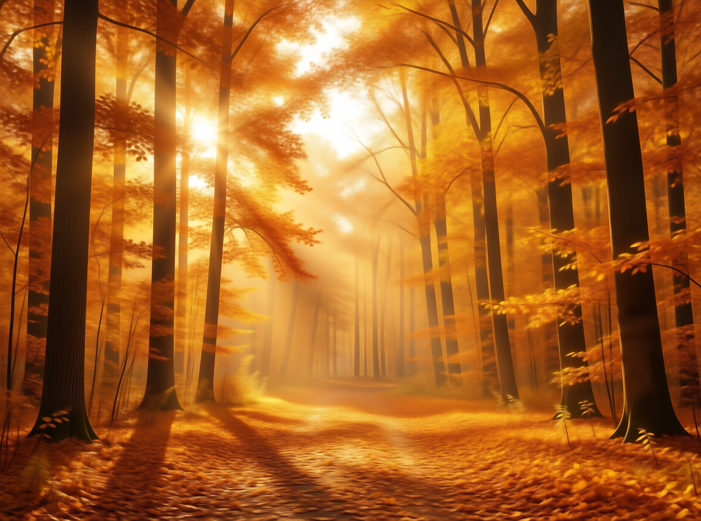 Golden Forest Path