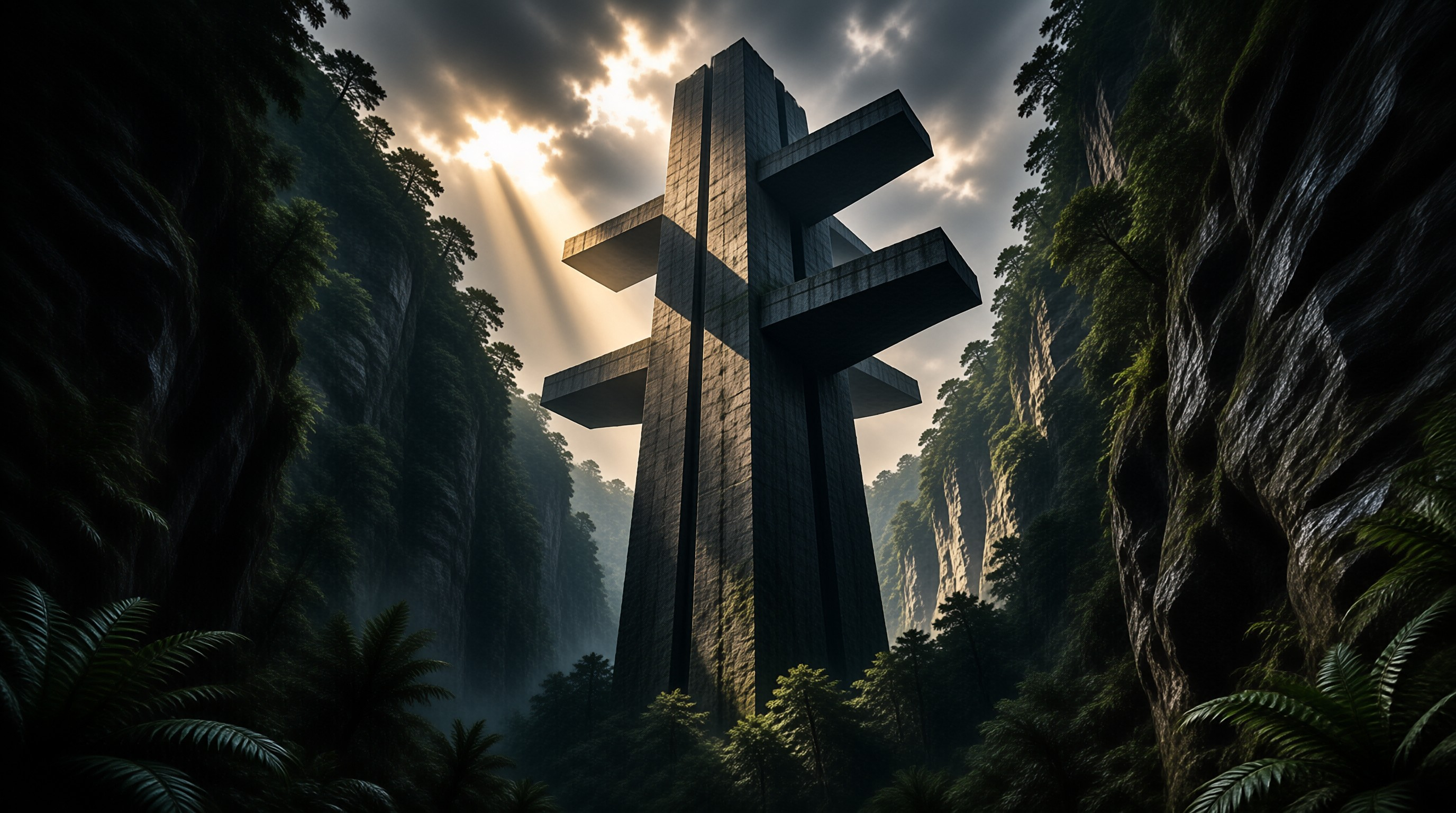 Monolithic Cross in Valley