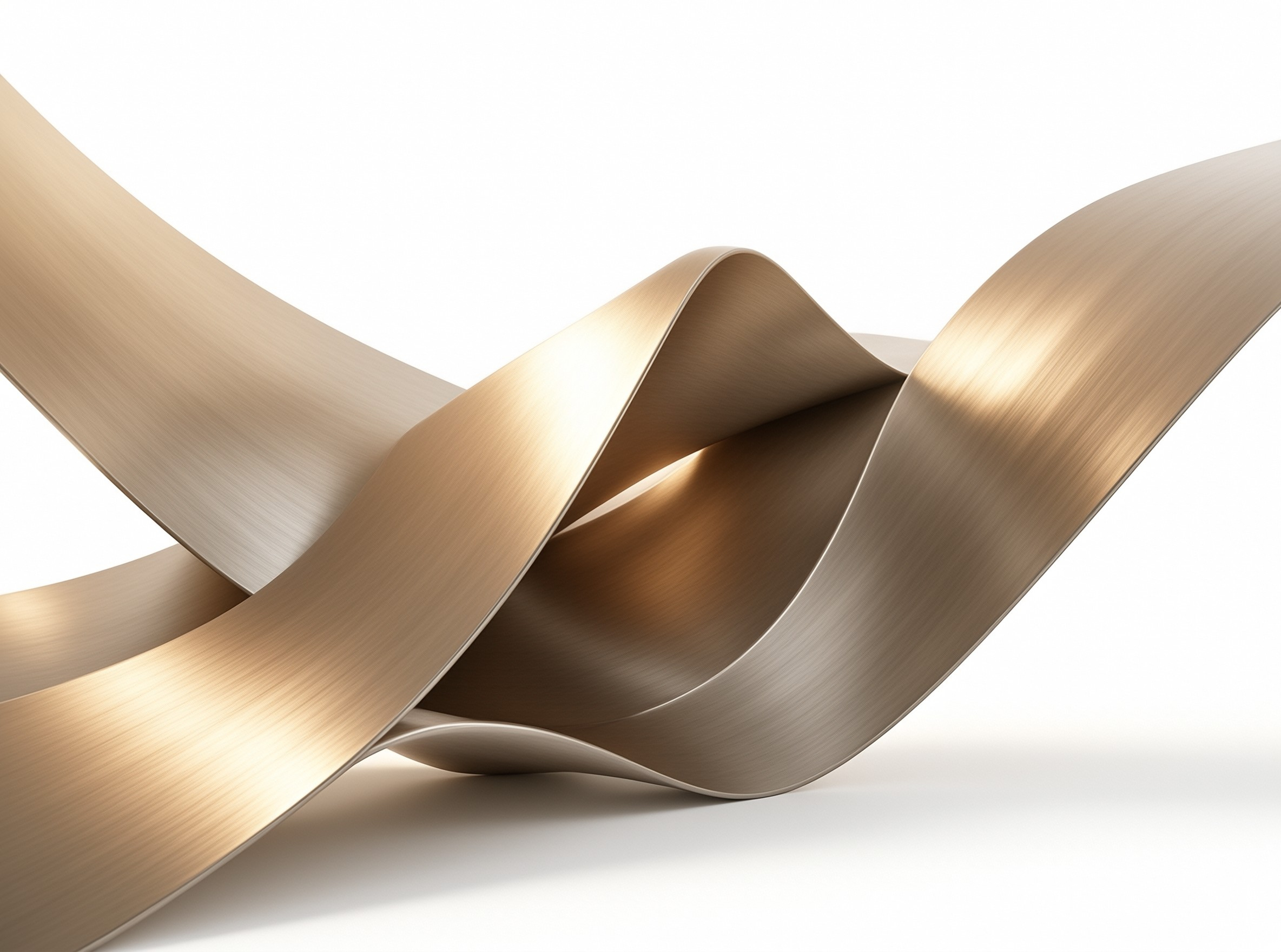 Golden Abstract Metallic Wave