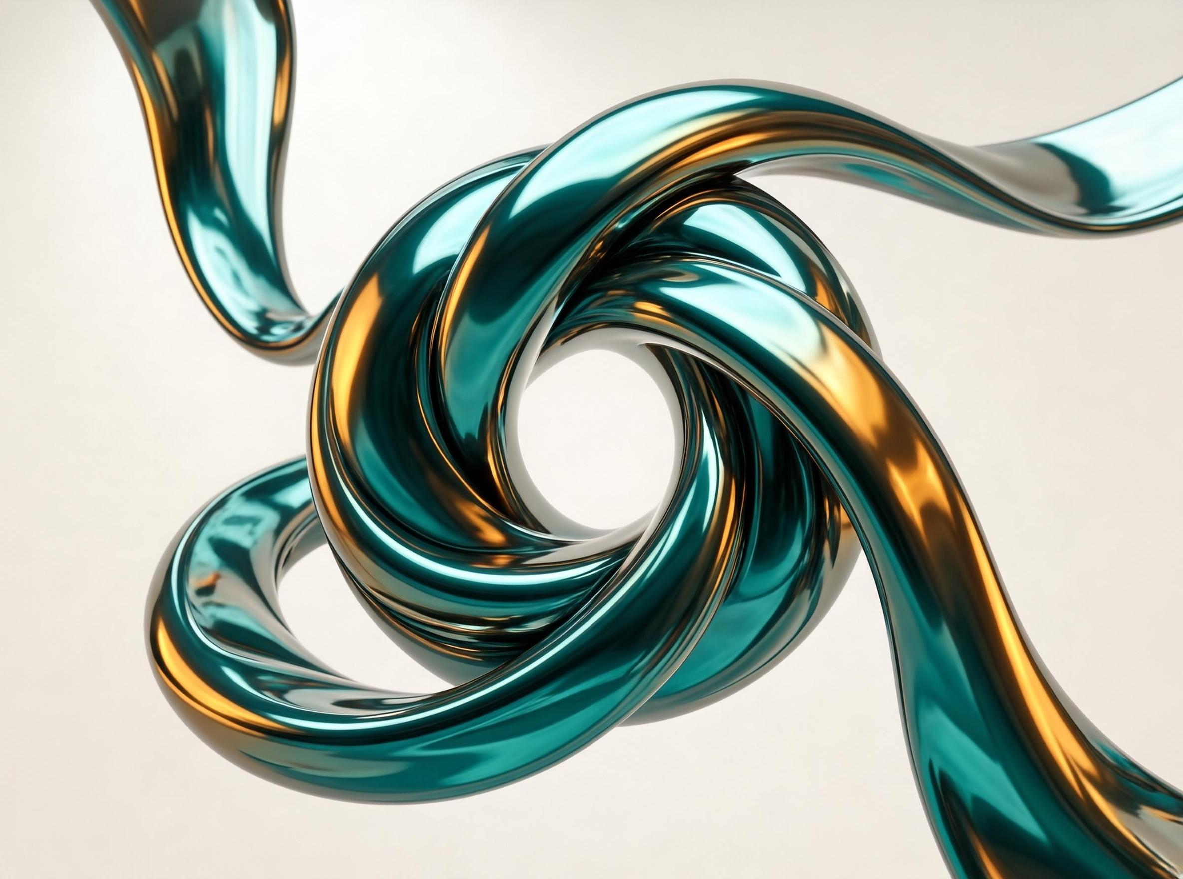 Abstract Metallic Spiral