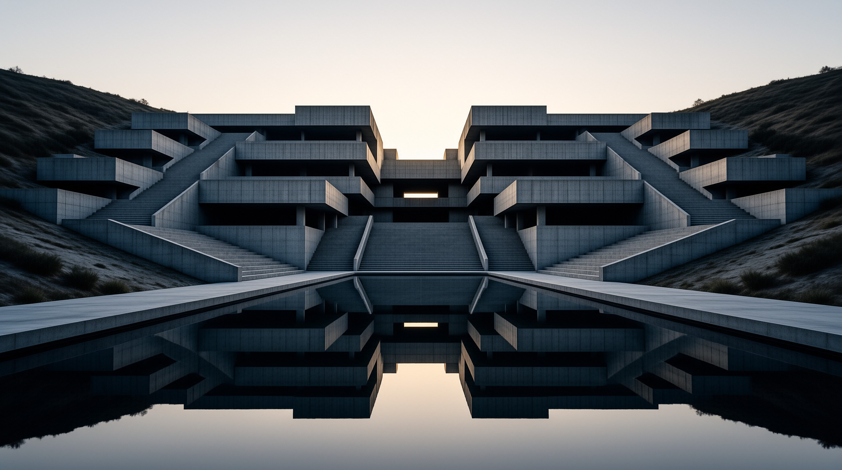 Brutalist Valley Structure