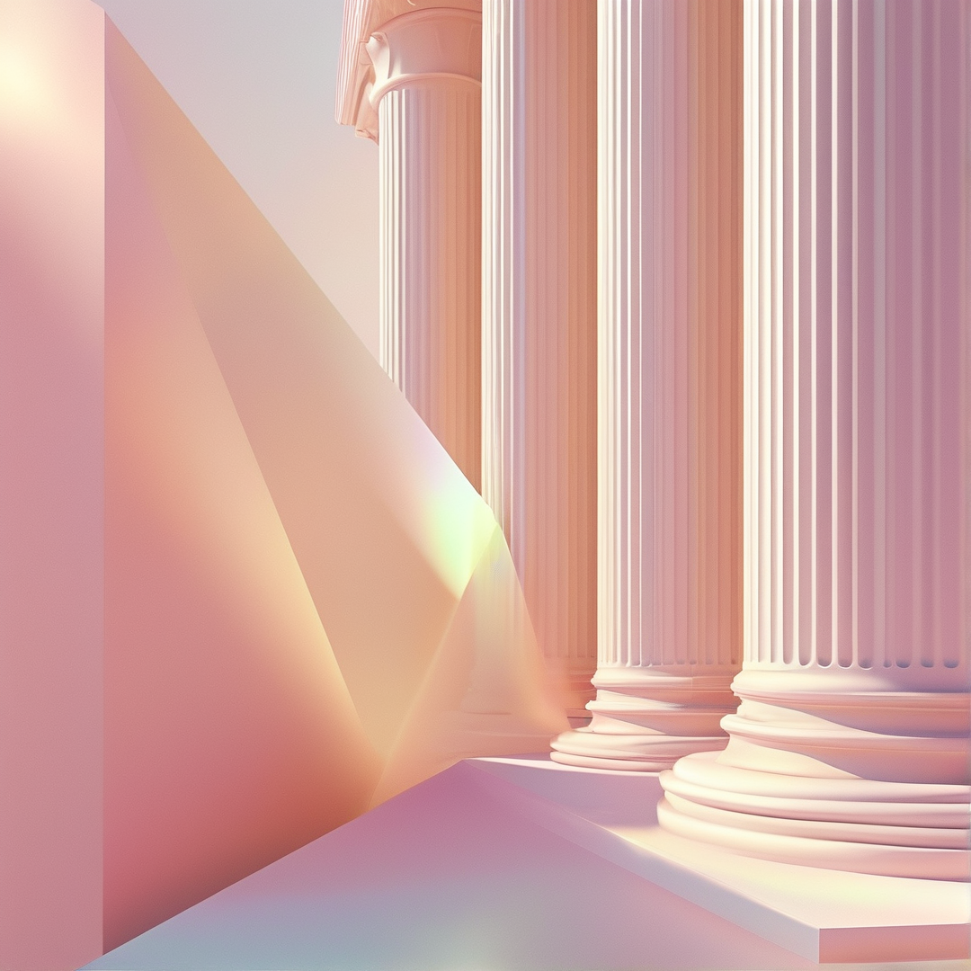 Pastel Classical Architecture