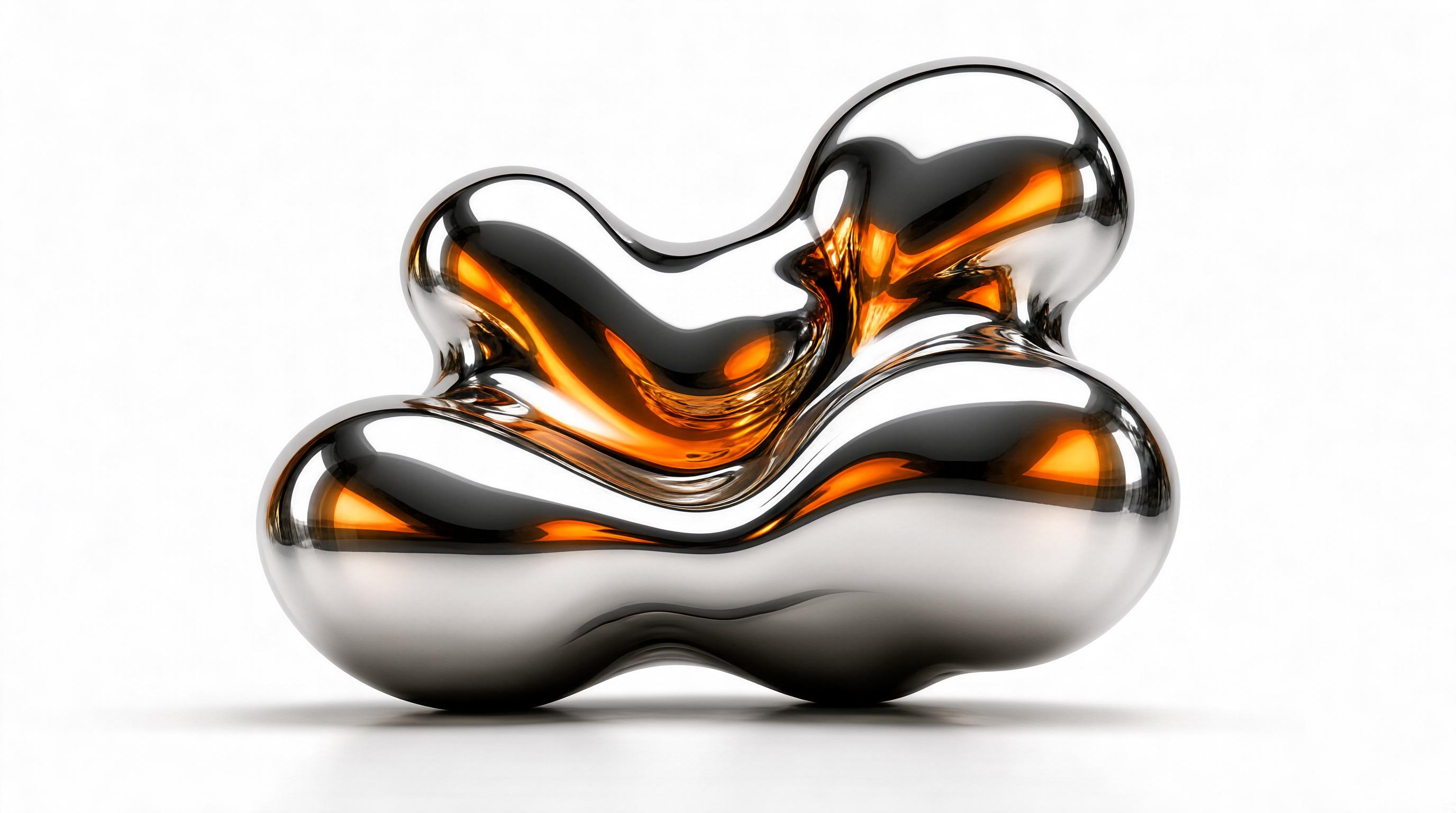 Abstract Chrome Sculpture