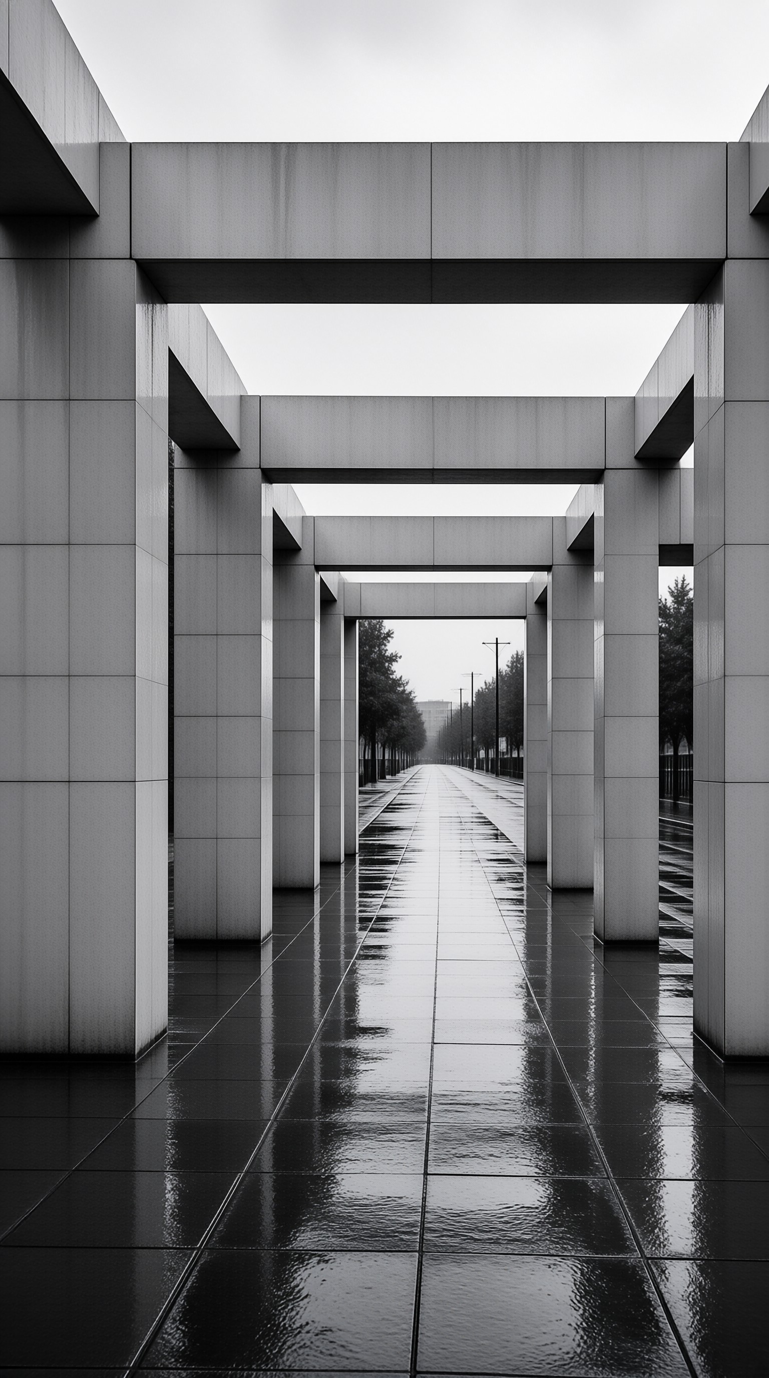 Geometric Archway Reflection