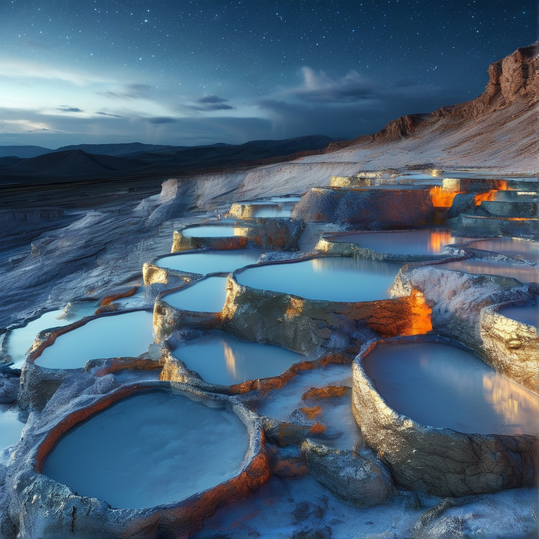 Starry Night Hot Spring Terraces