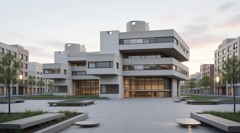 Modern White Building