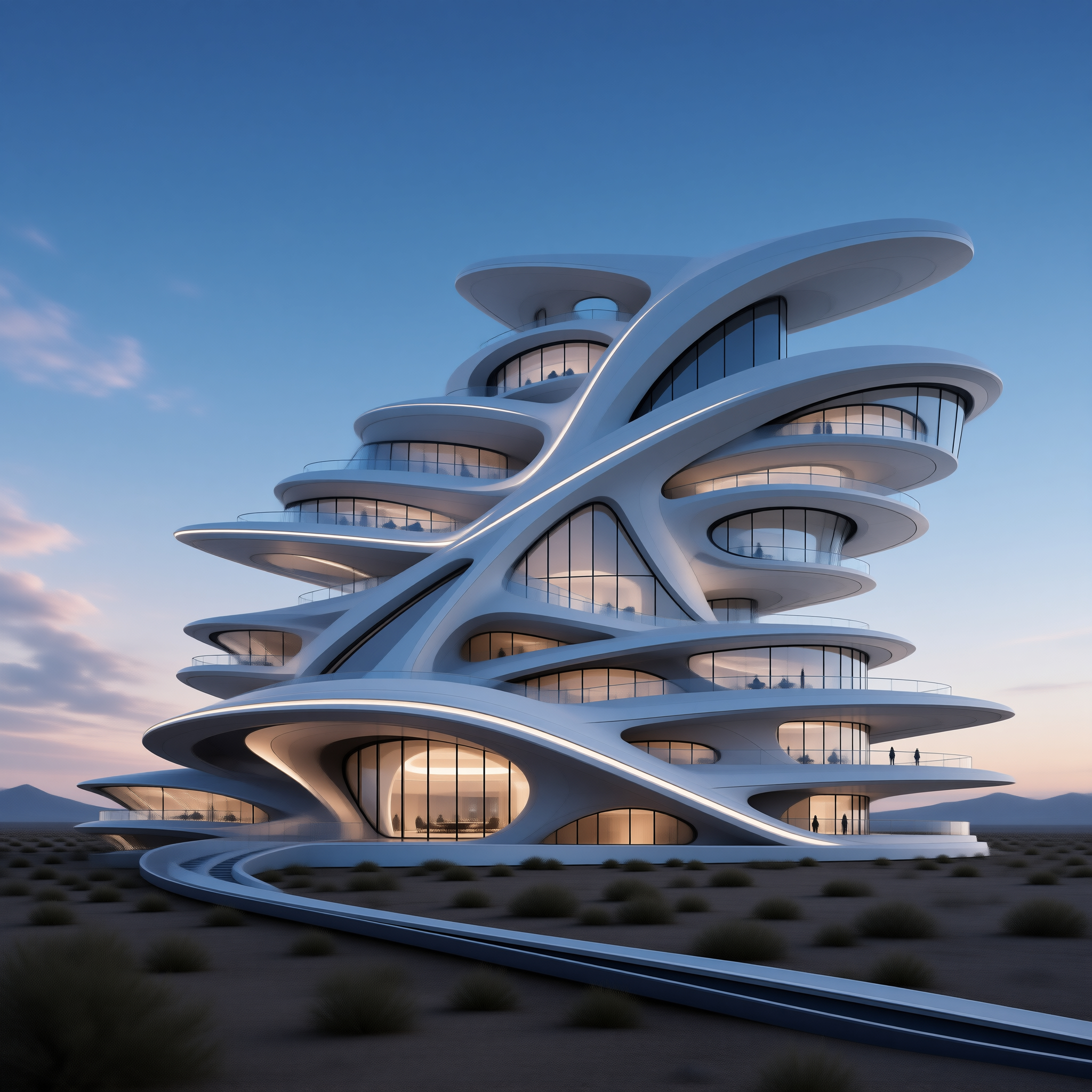 Futuristic Desert Building
