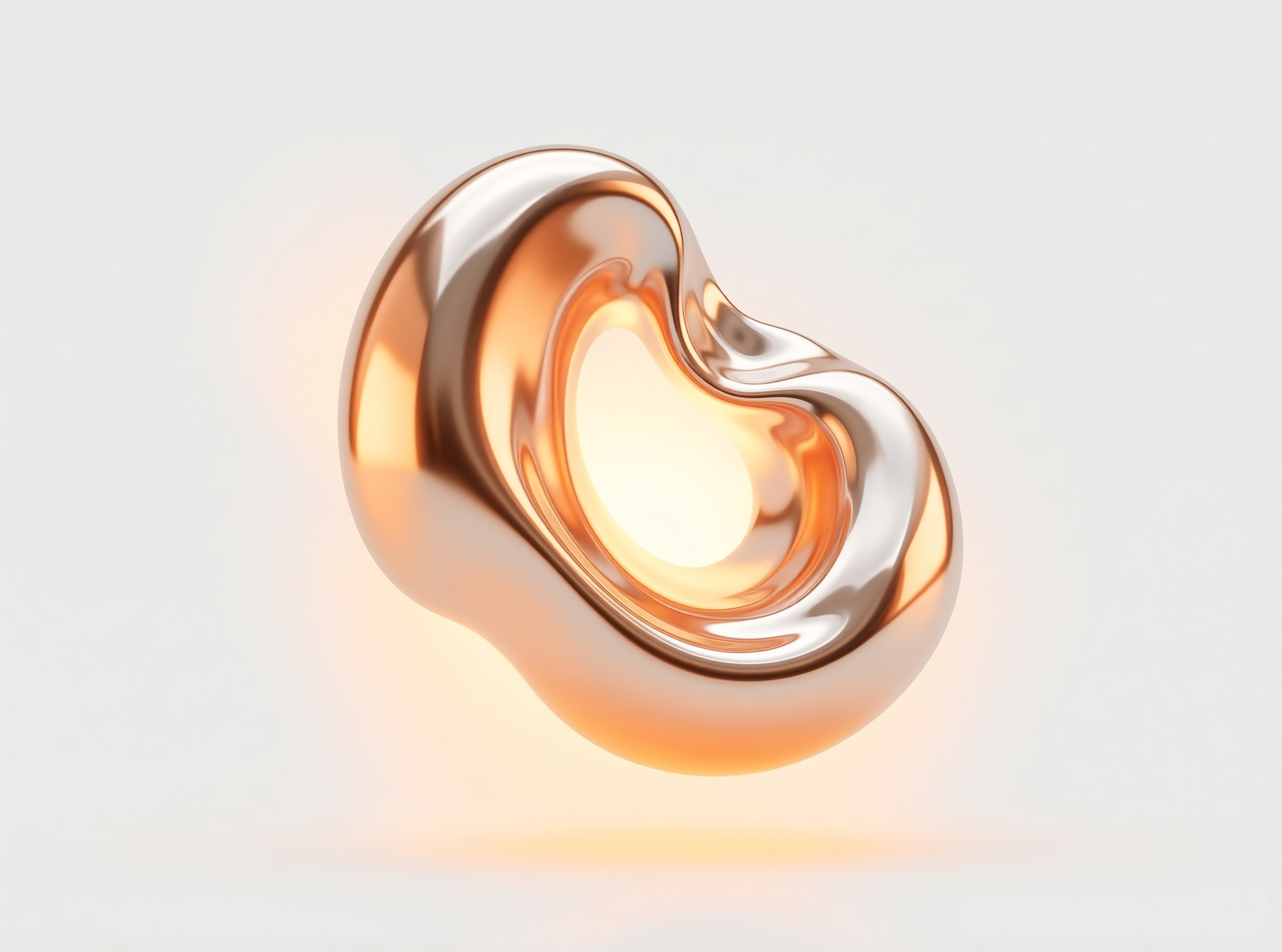 Abstract Metallic Blob