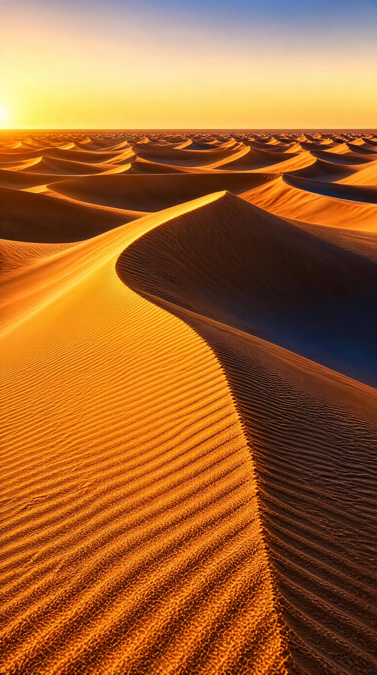Golden Desert Dunes