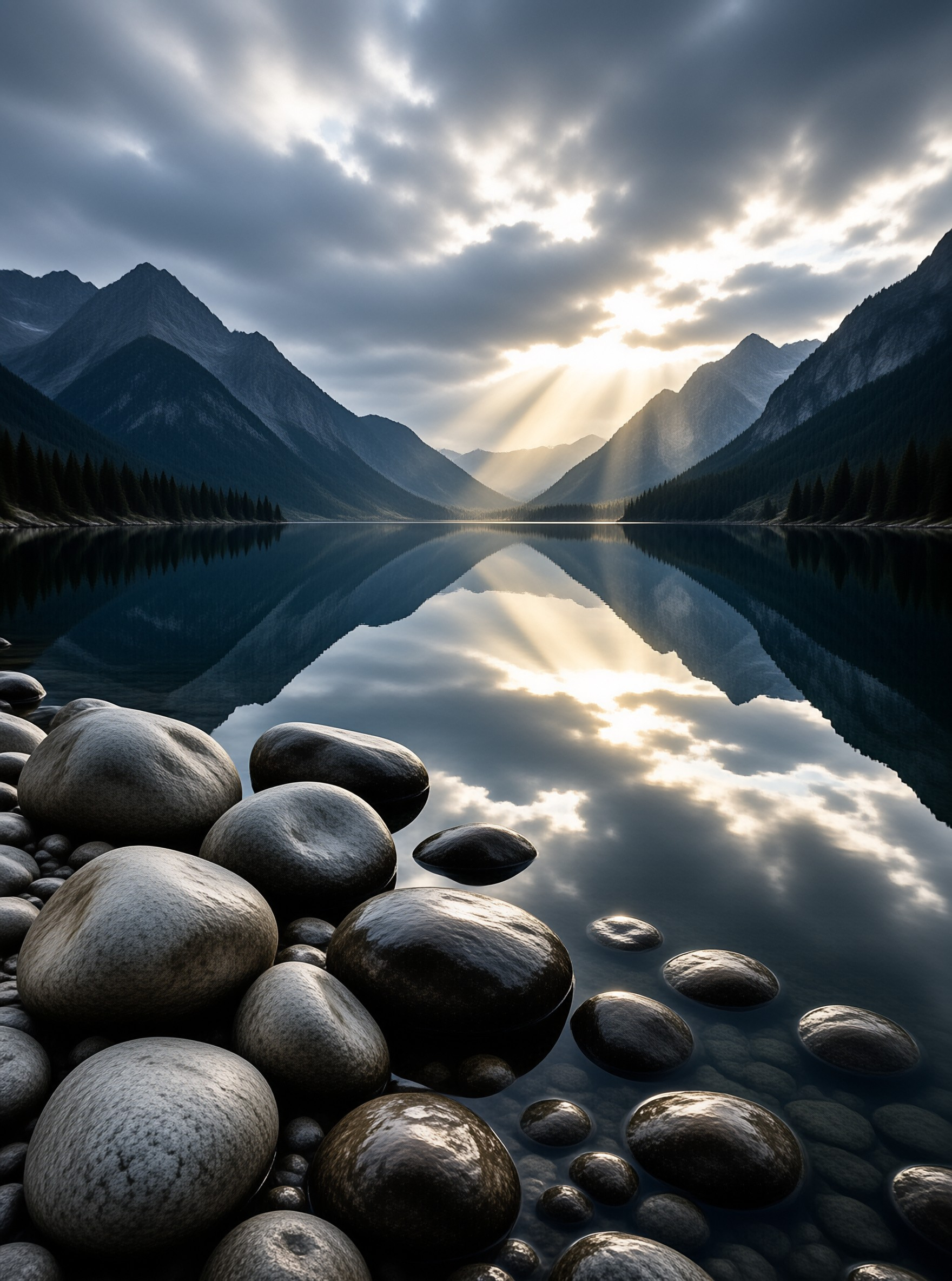 Mountain Lake Sunrise