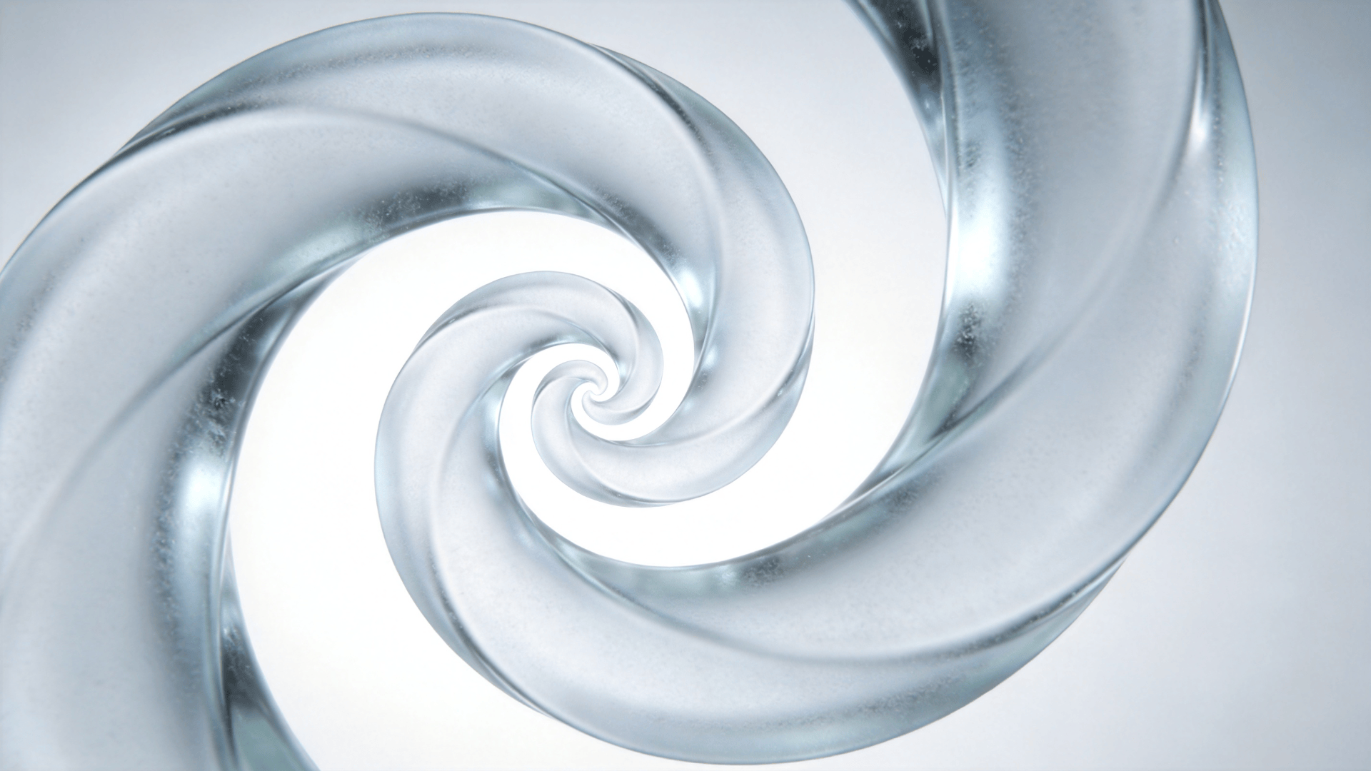 Helix in Frosted Glass — Abstract Study