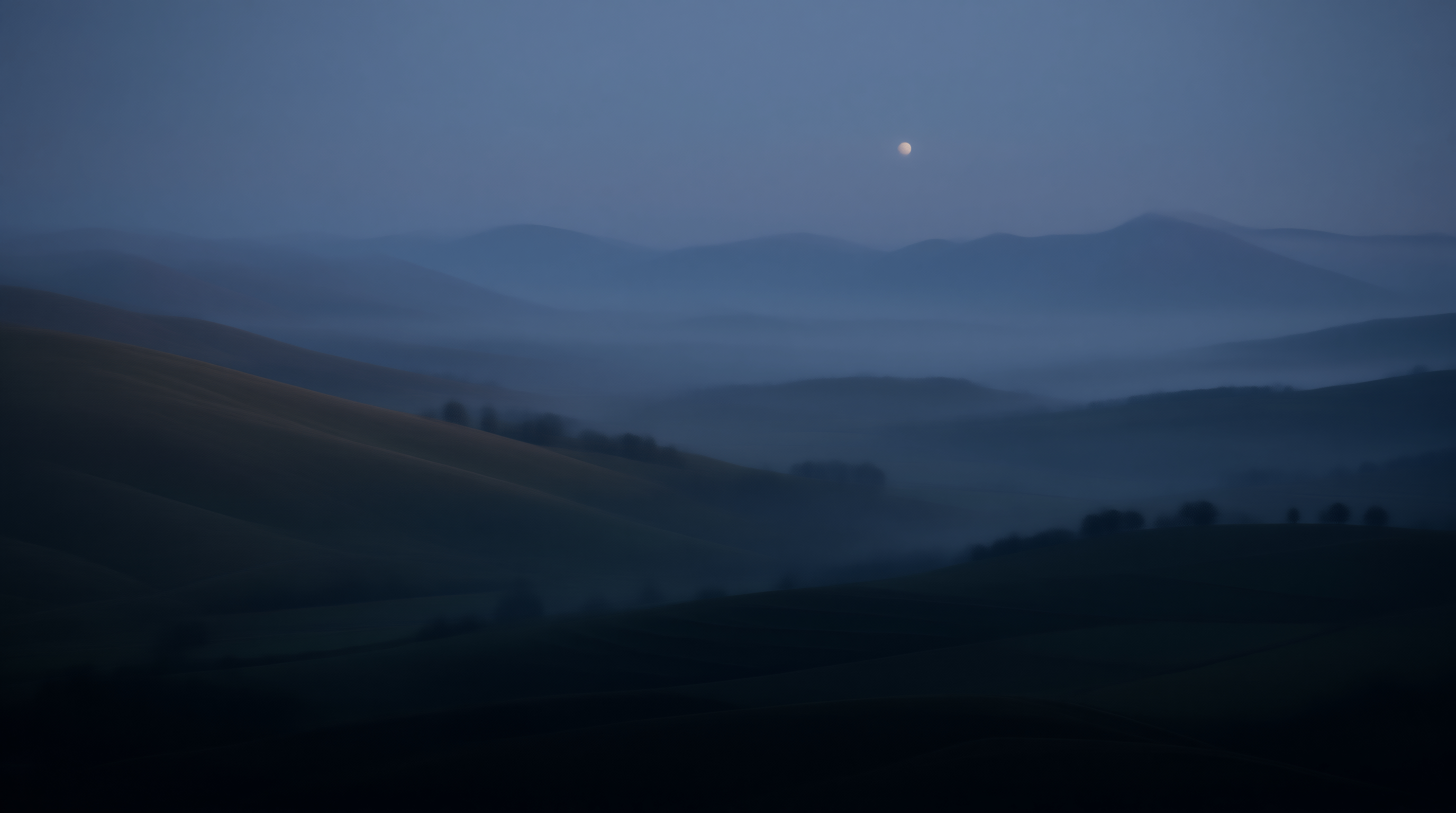 Misty Hills at Twilight