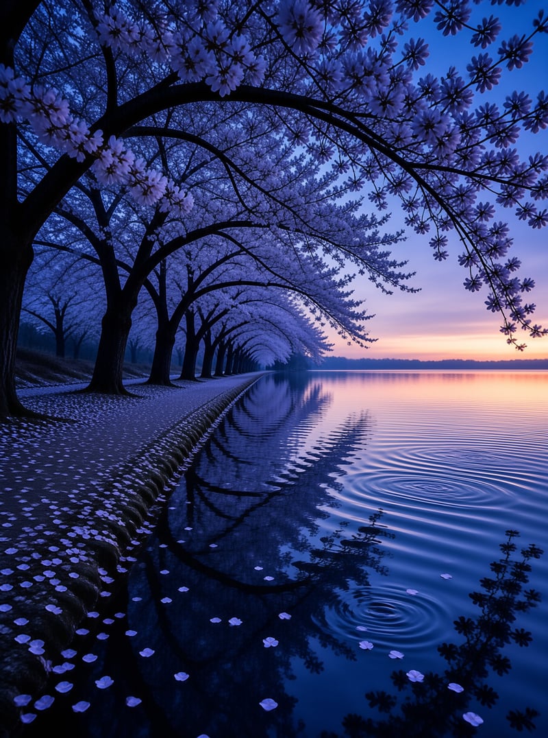 Cherry Blossoms at Twilight