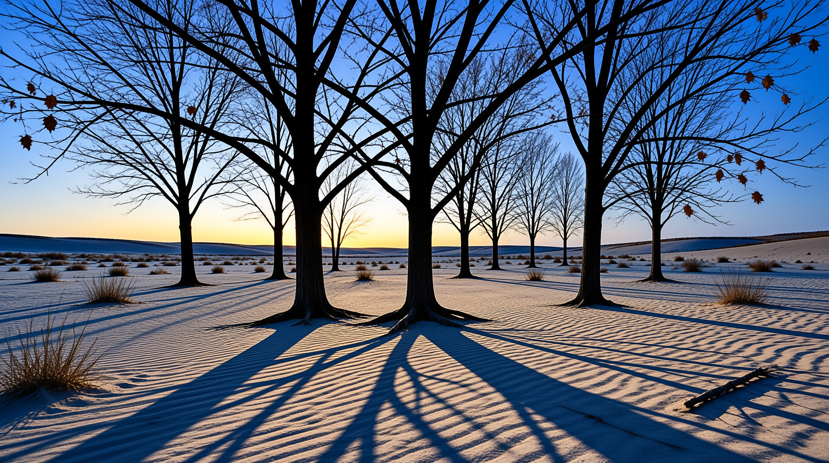 Winter Trees in Snow
