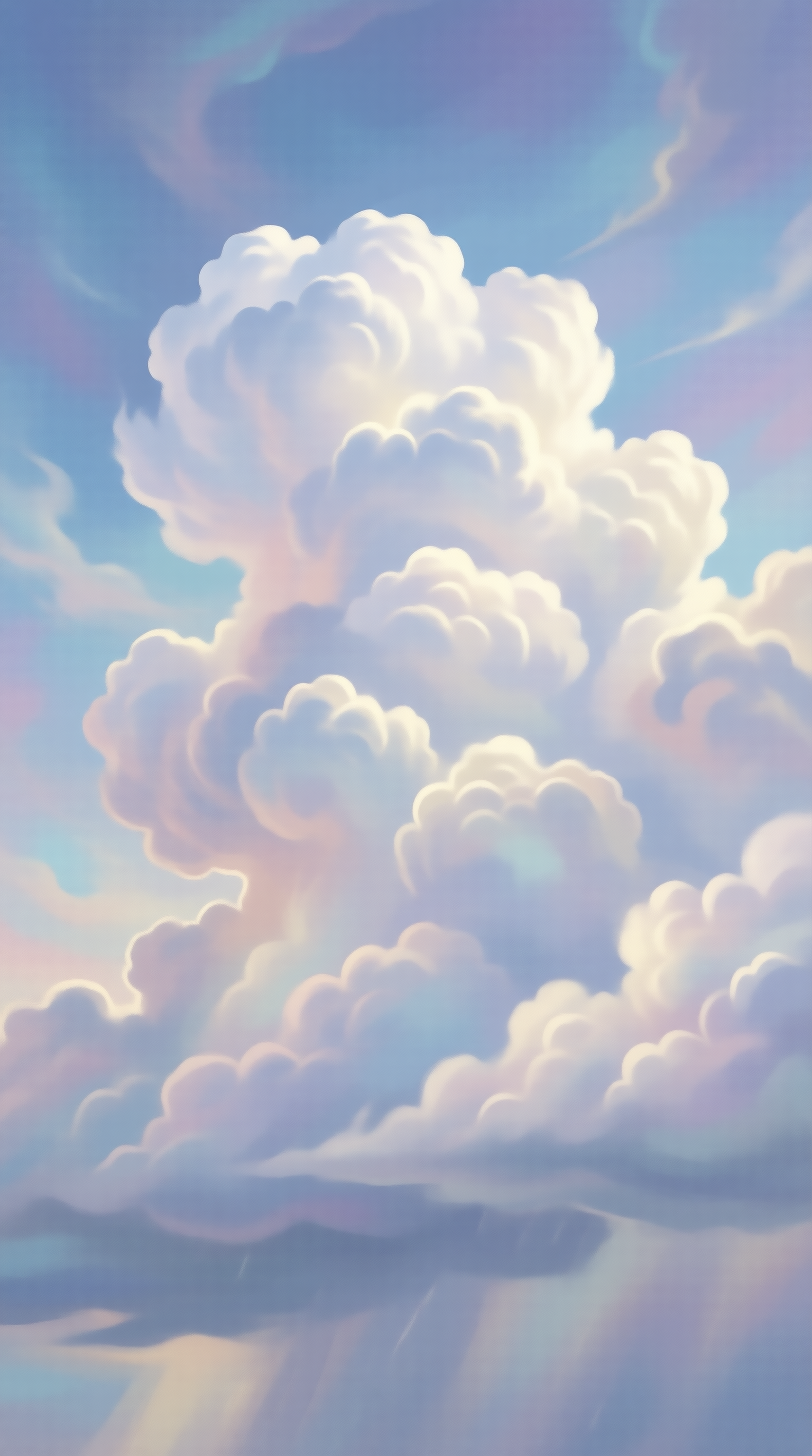 Dreamy Pastel Cloud Formation