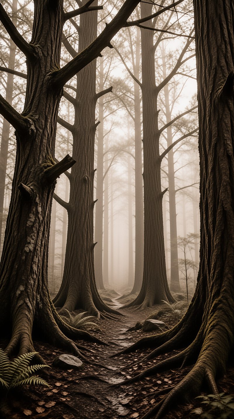 Misty Ancient Forest
