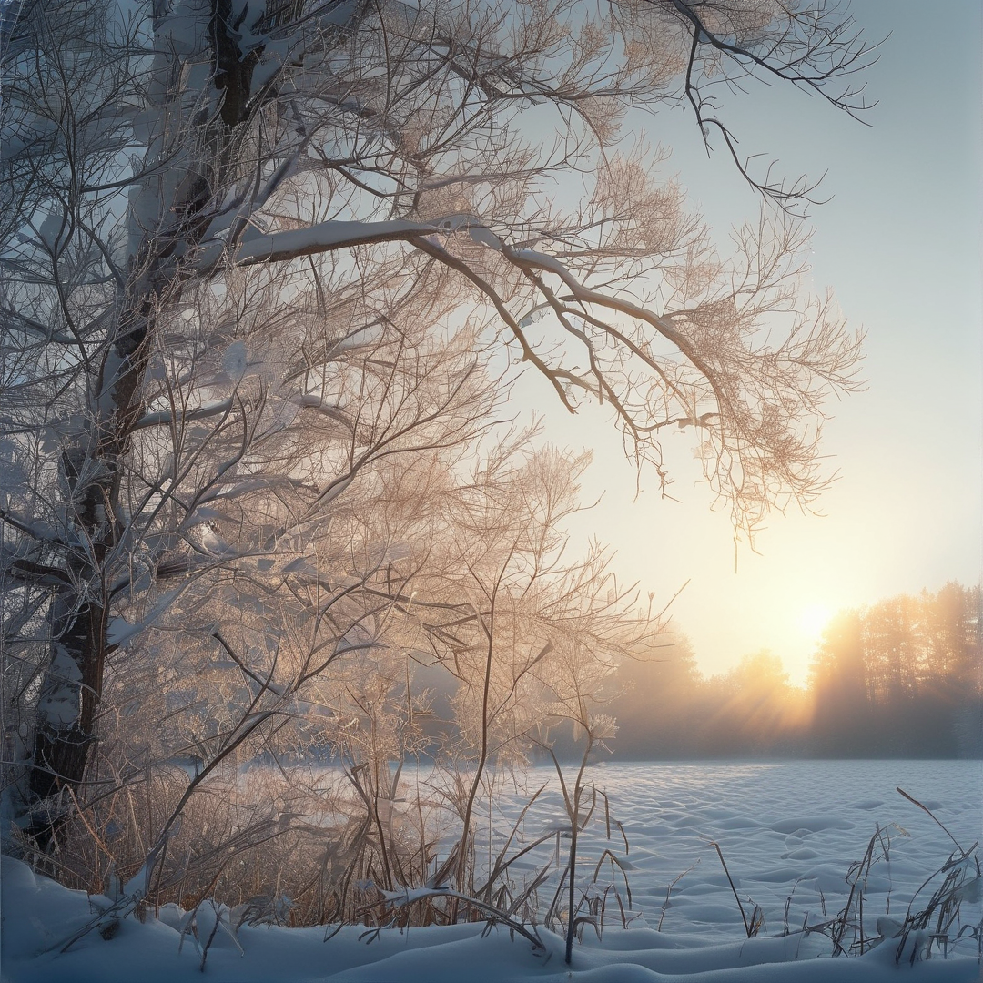 Winter Sunrise Landscape