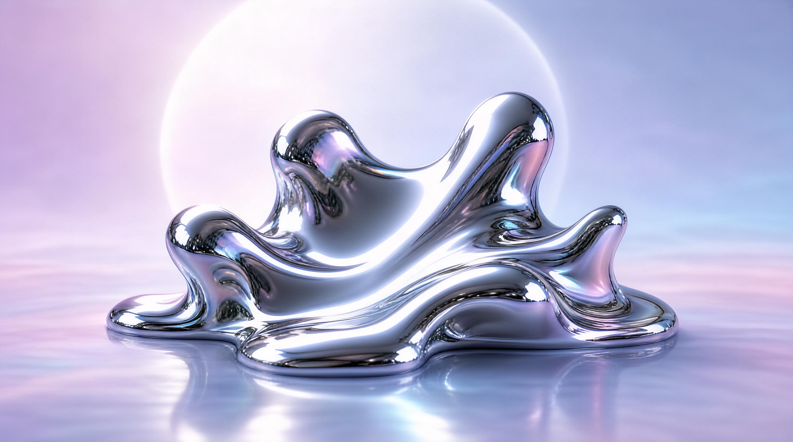 Liquid Chrome Abstract