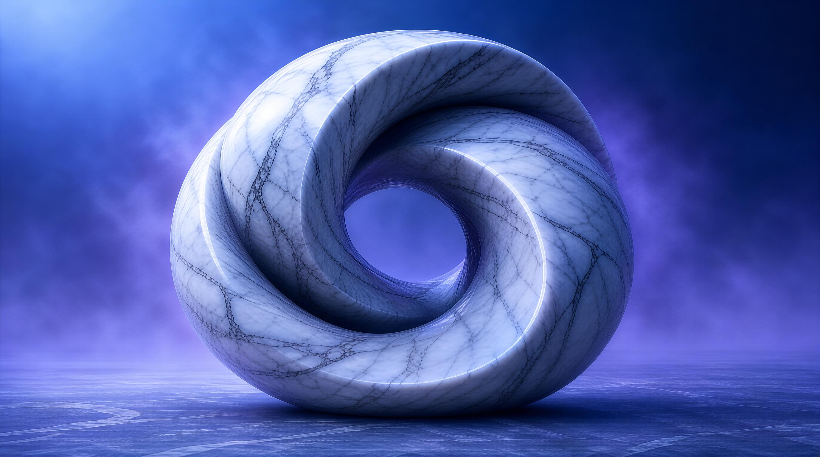 Marble Spiral Sculpture