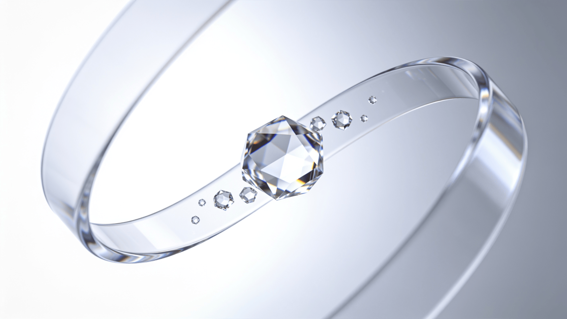 Crystal Curved Ribbon