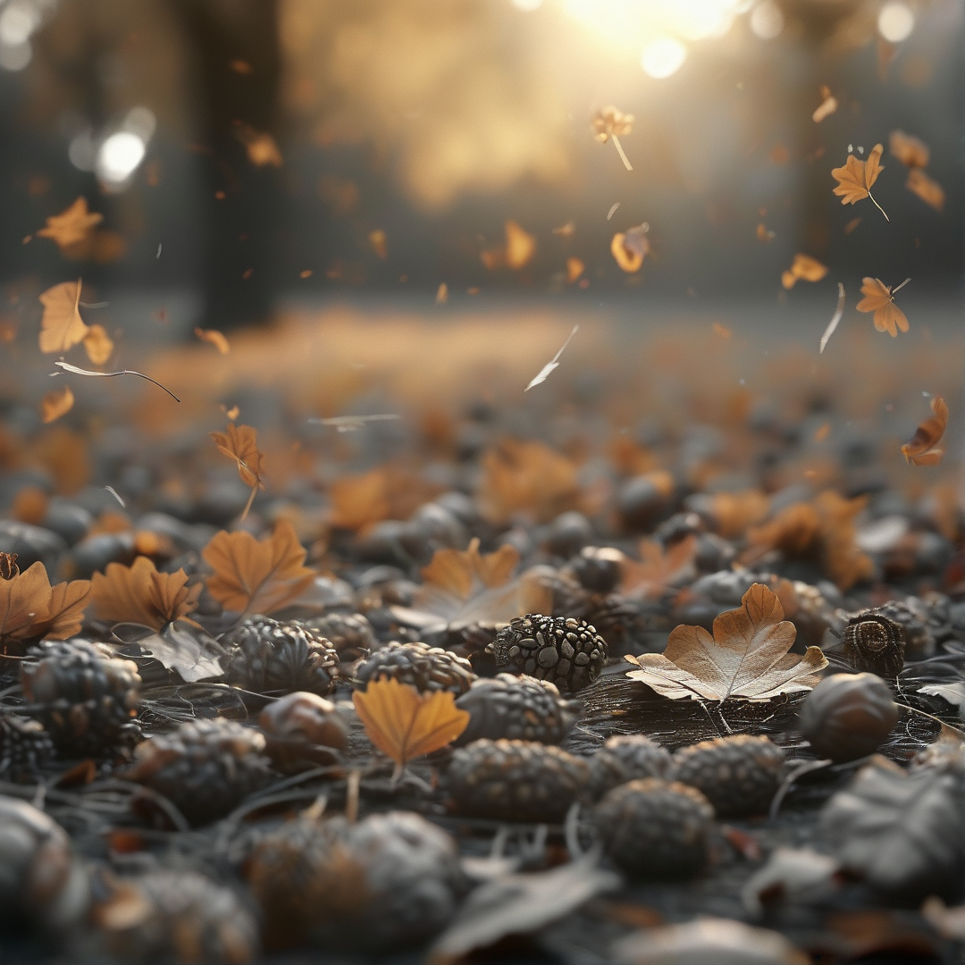 Falling Leaves and Pine Cones