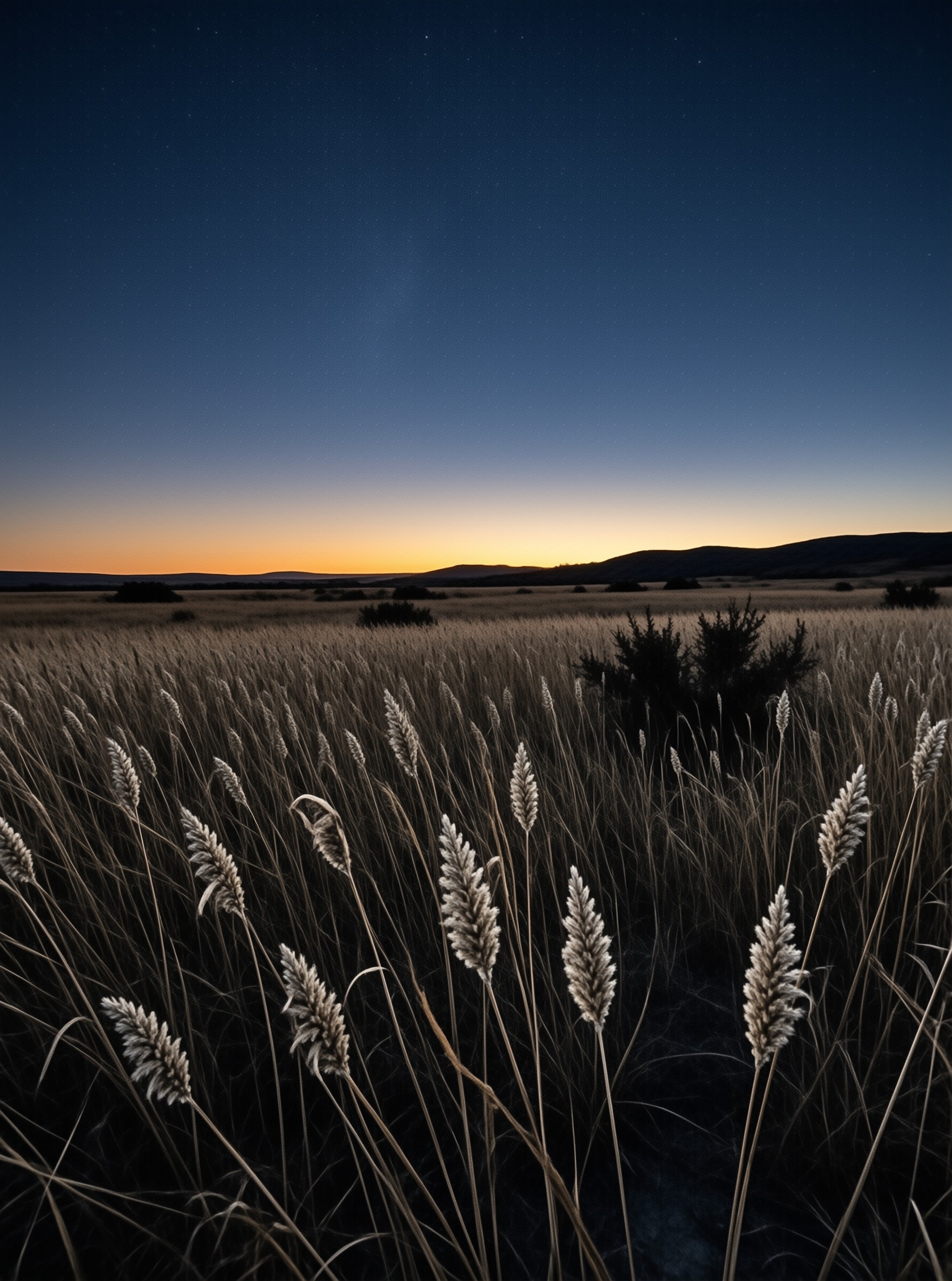 Dusk Over the Grassland