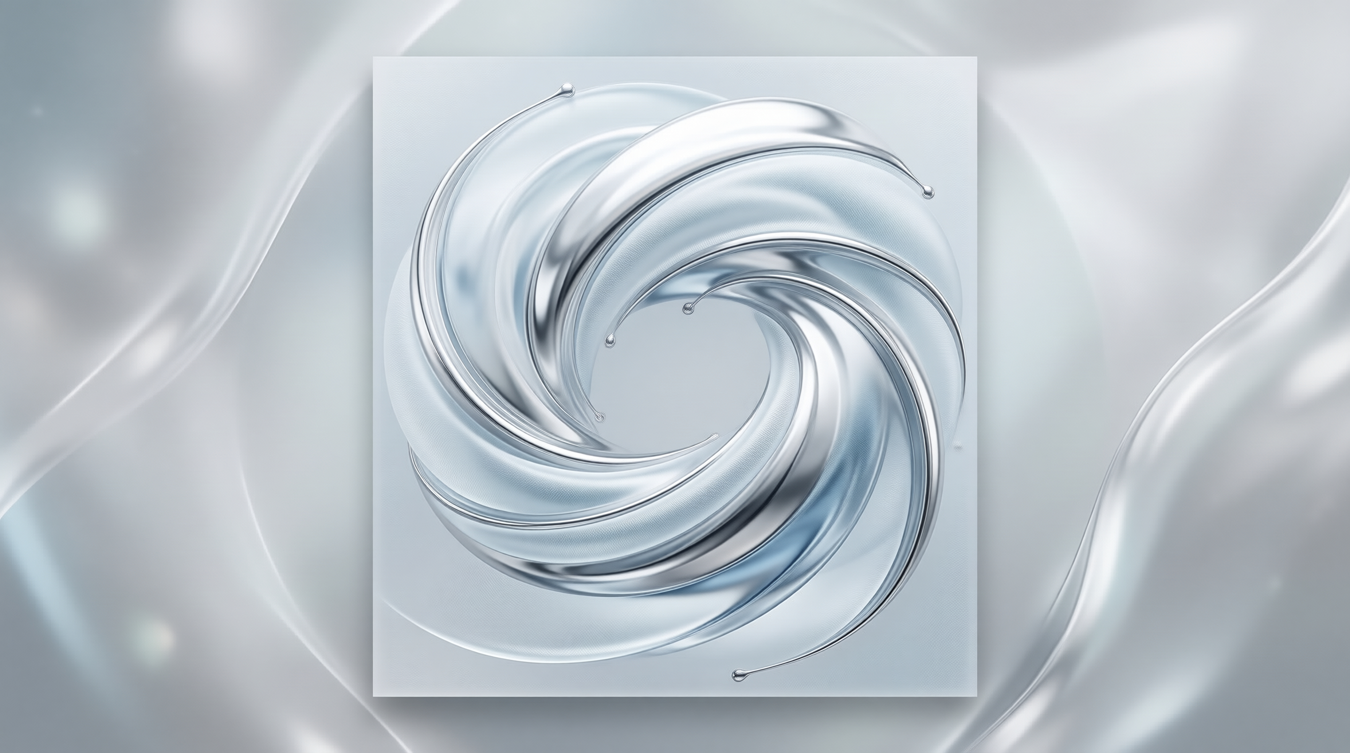 Abstract Silver Swirl