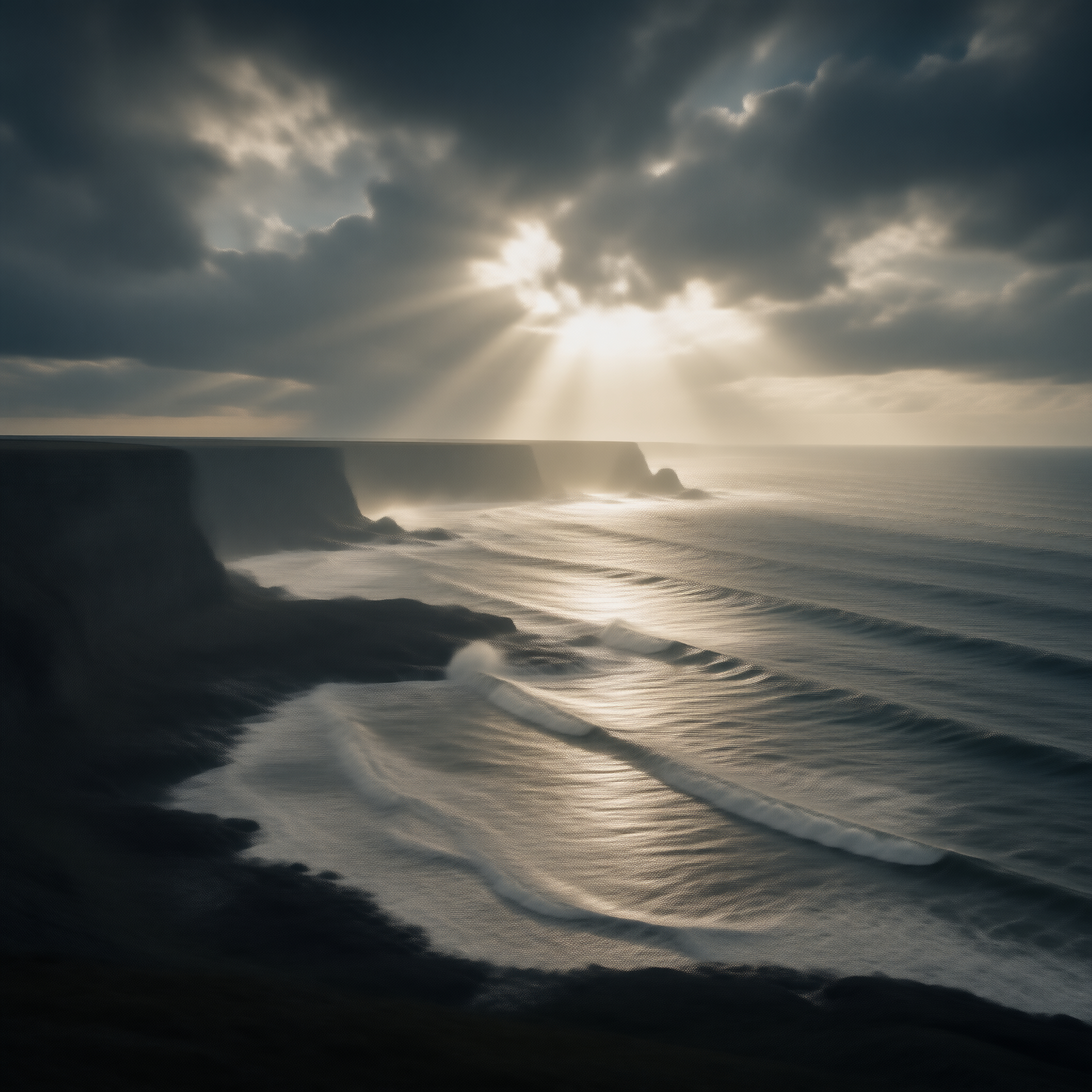 Sunlight Over the Ocean