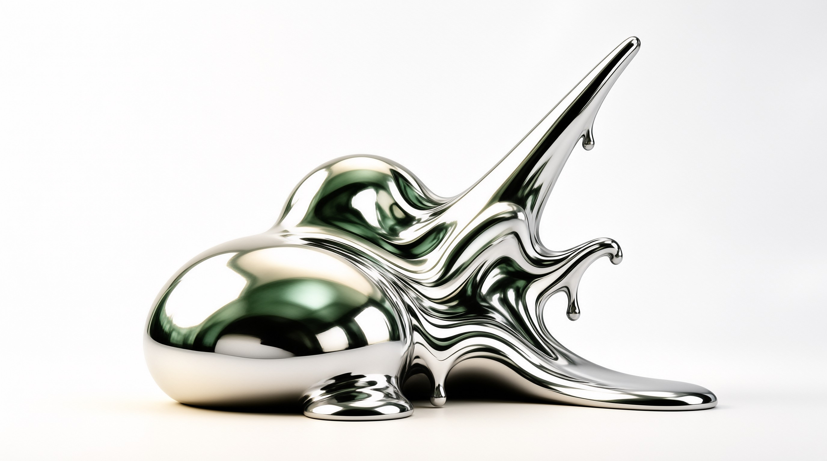 Liquid Metal Abstract Sculpture