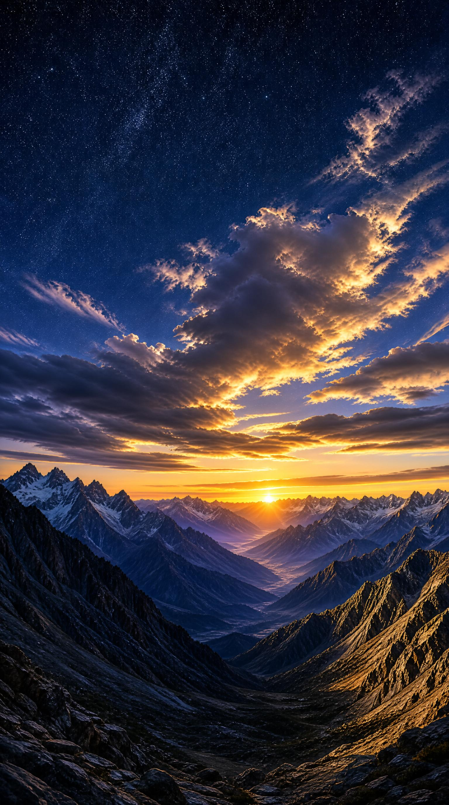Majestic Mountain Sunrise