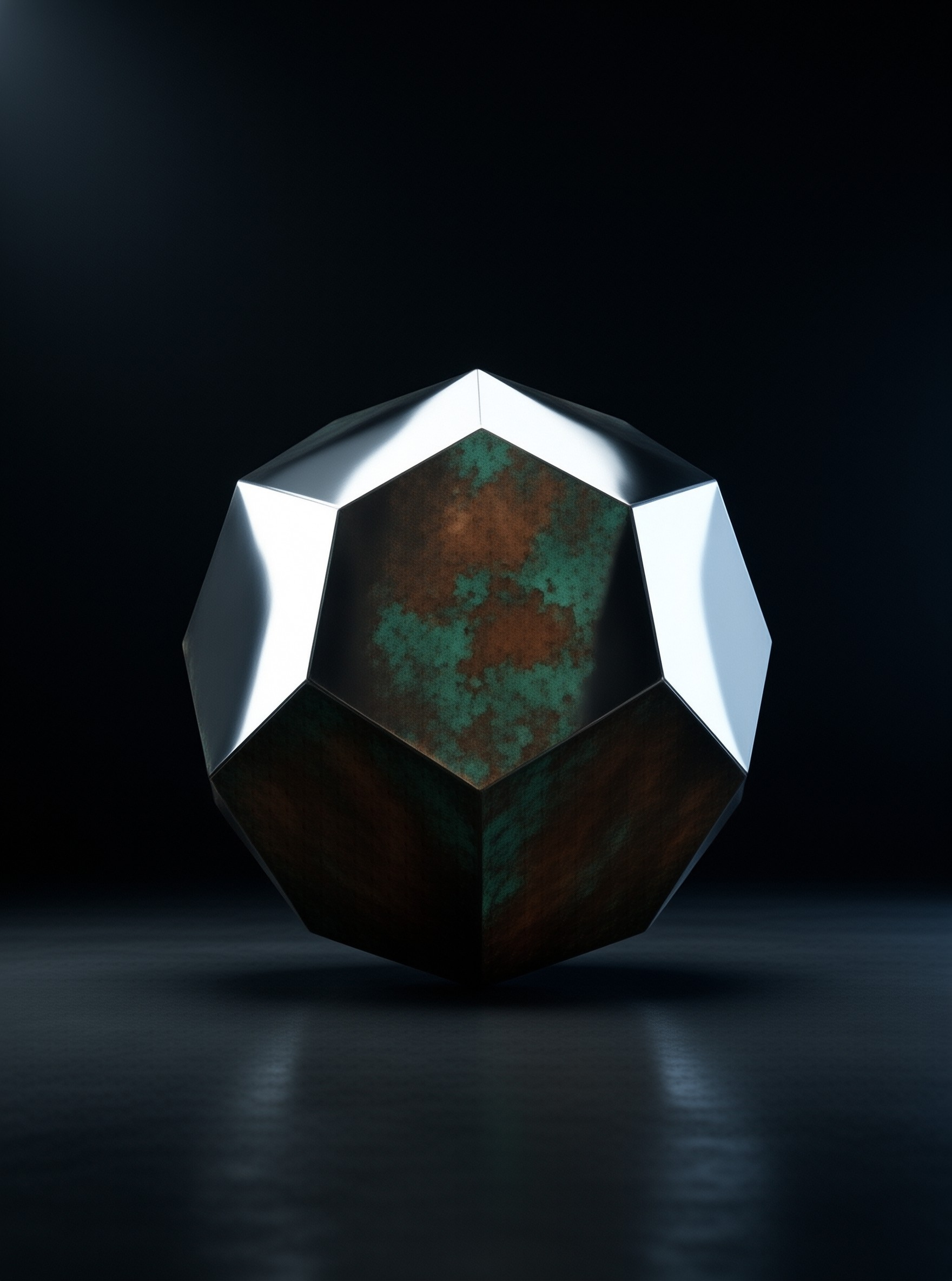 Rusty Metallic Polyhedron