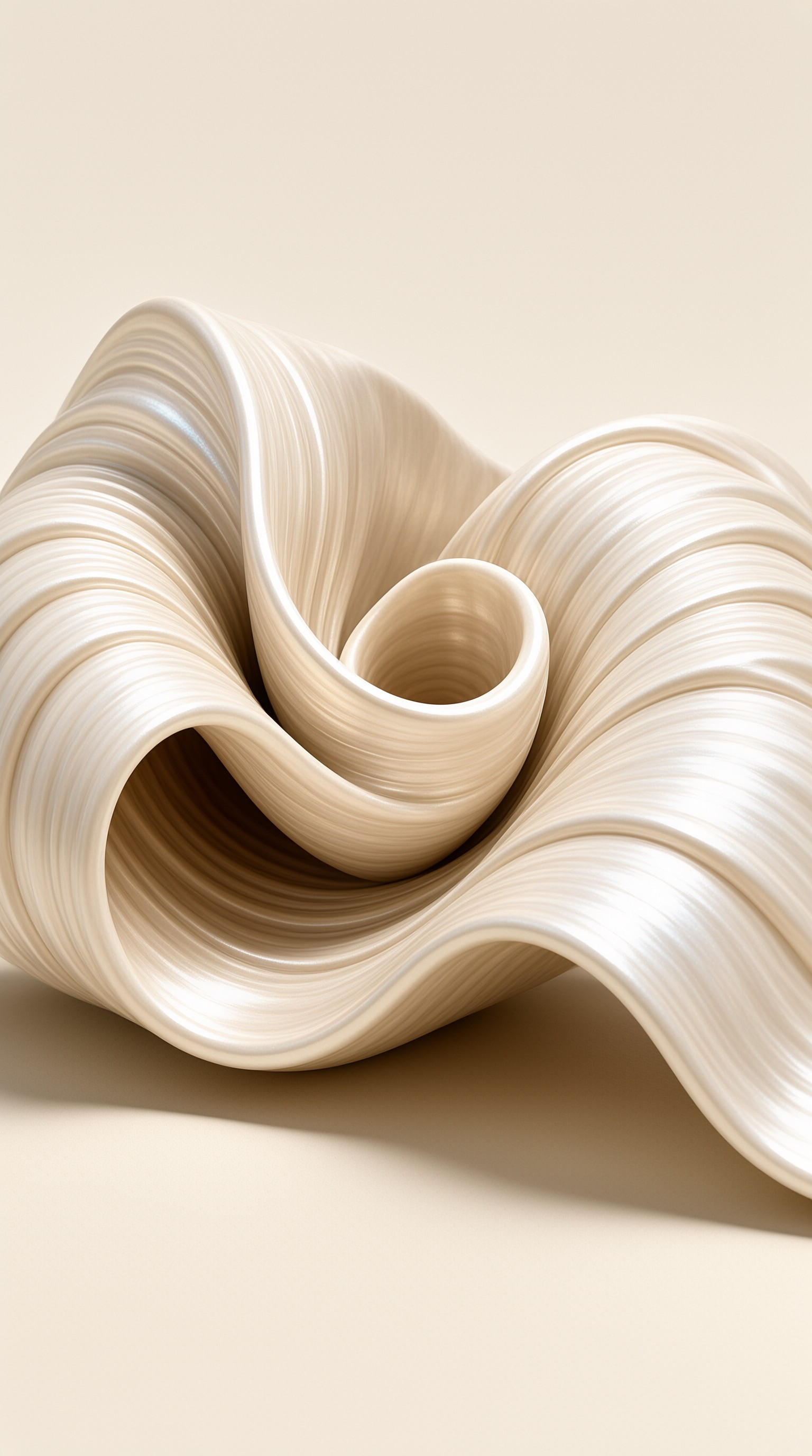 Ivory Ribbon — Minimal Sculpture Study