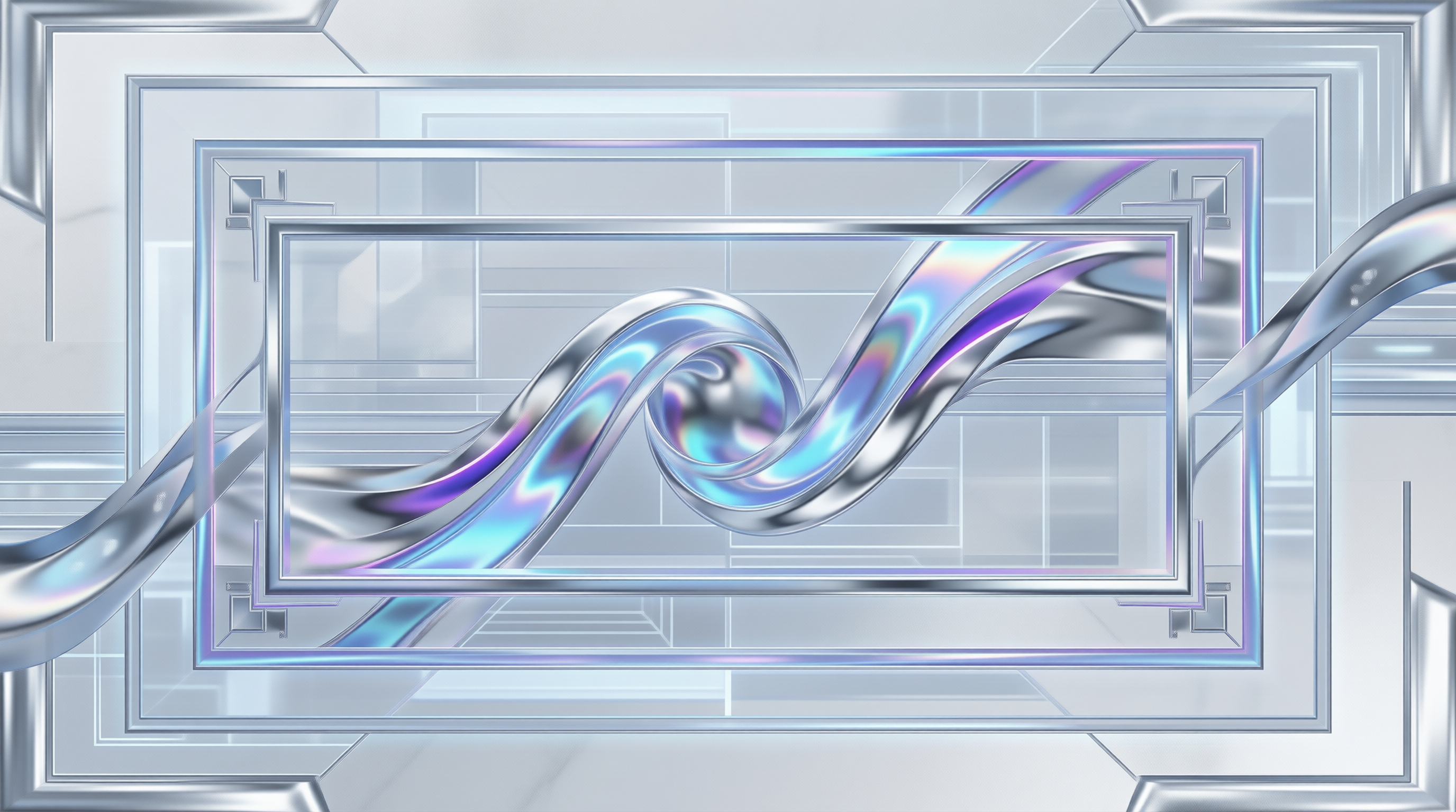 Futuristic Silver Frames