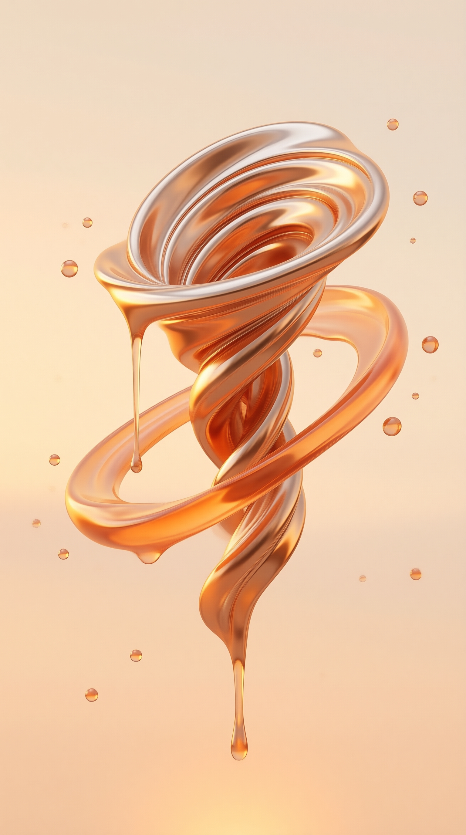 Golden Liquid Spiral