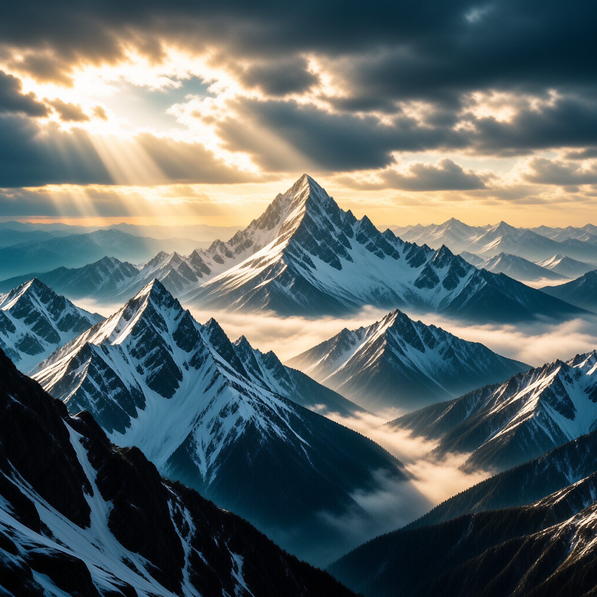 Majestic Mountain Sunrise