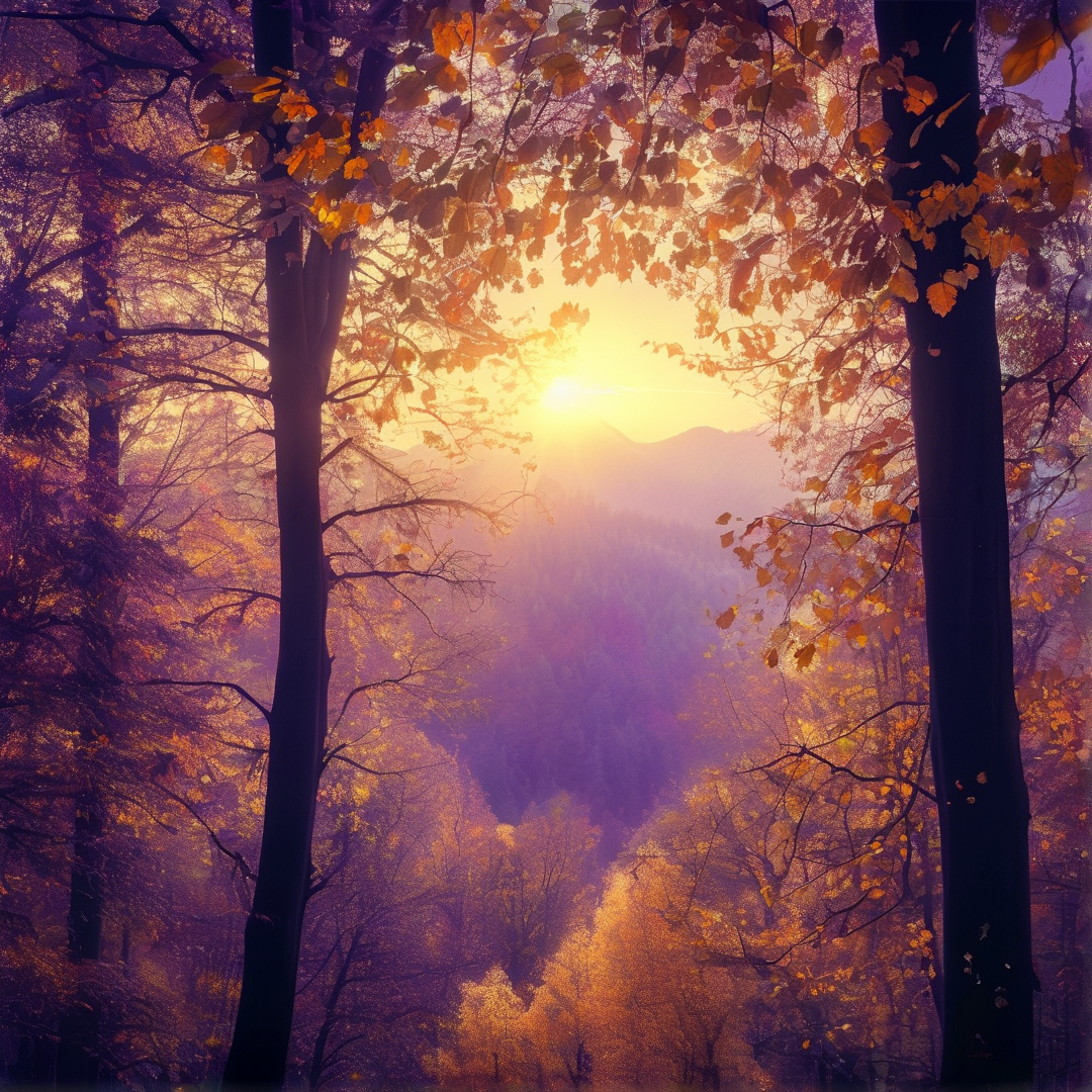 Golden Autumn Forest